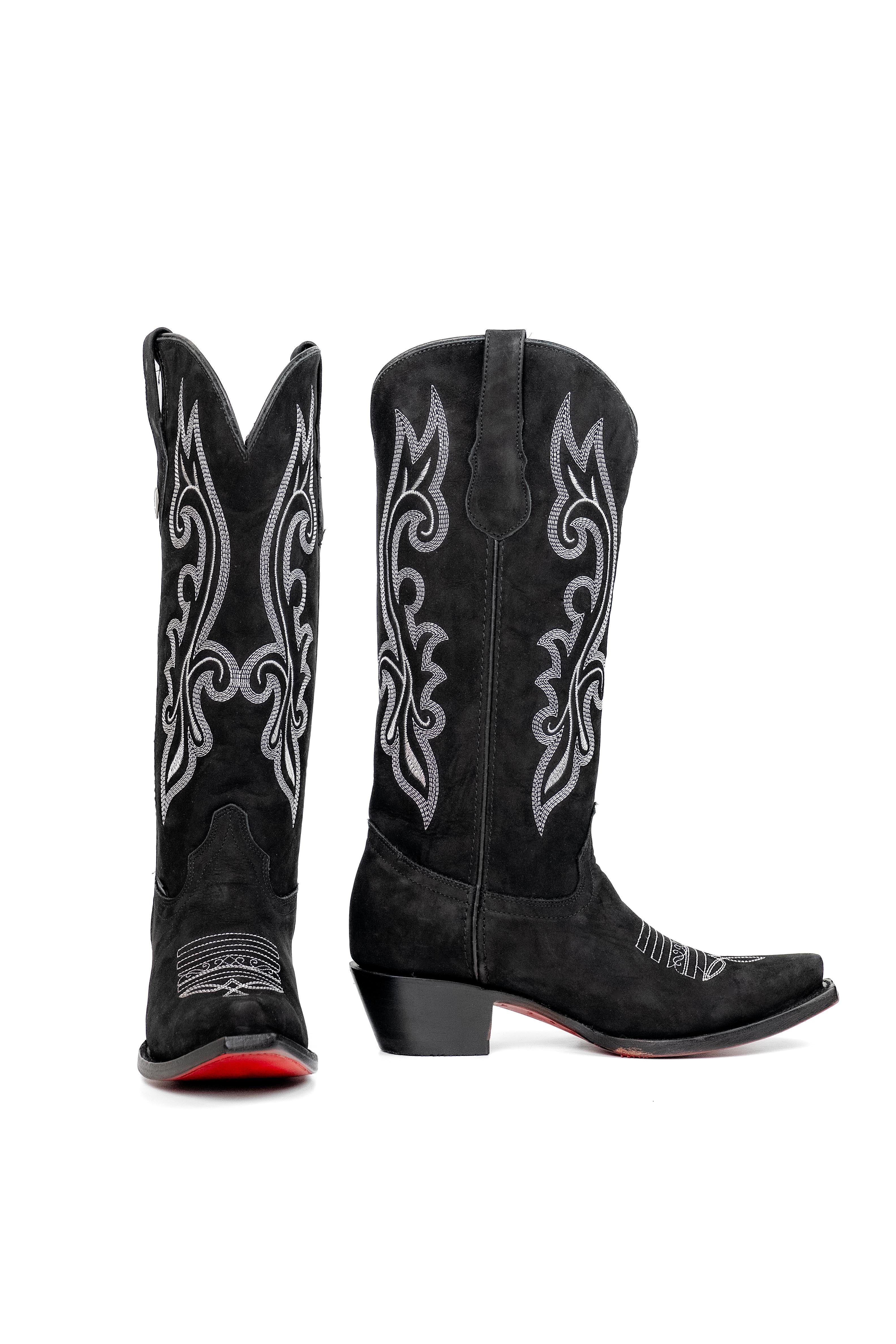 Alia Midi Red Bottom Snip Toe Cowgirl Boot - Image 4