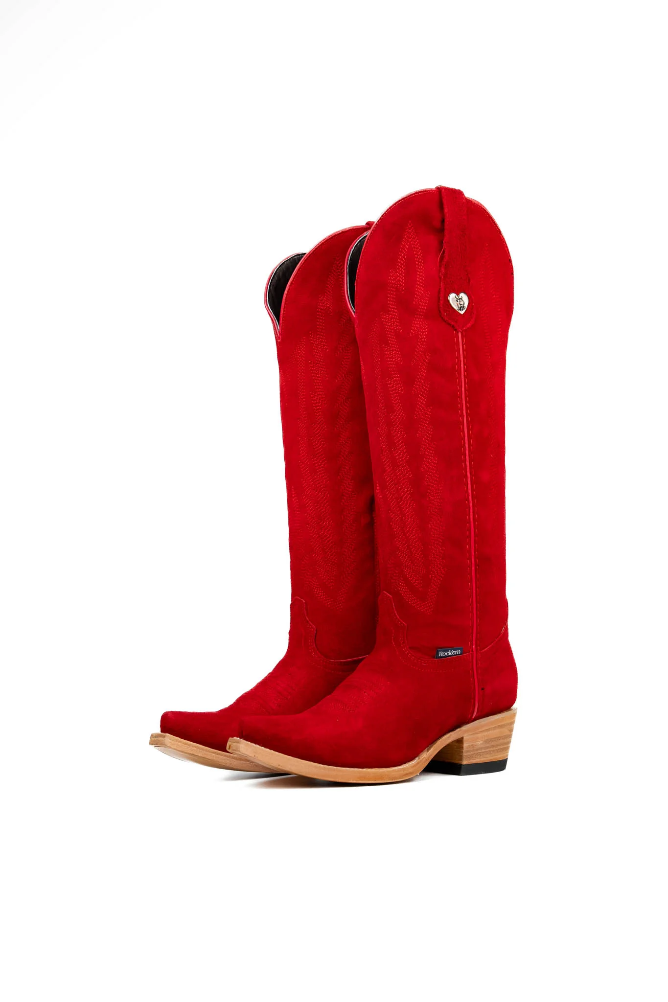 Eleanor Primavera Suede Tall Snip Toe Cowgirl Boot - Image 9