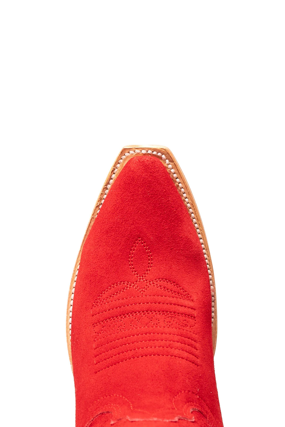 Eleanor Suede Tall Red Bottom Snip Toe Cowgirl Boot - Image 22