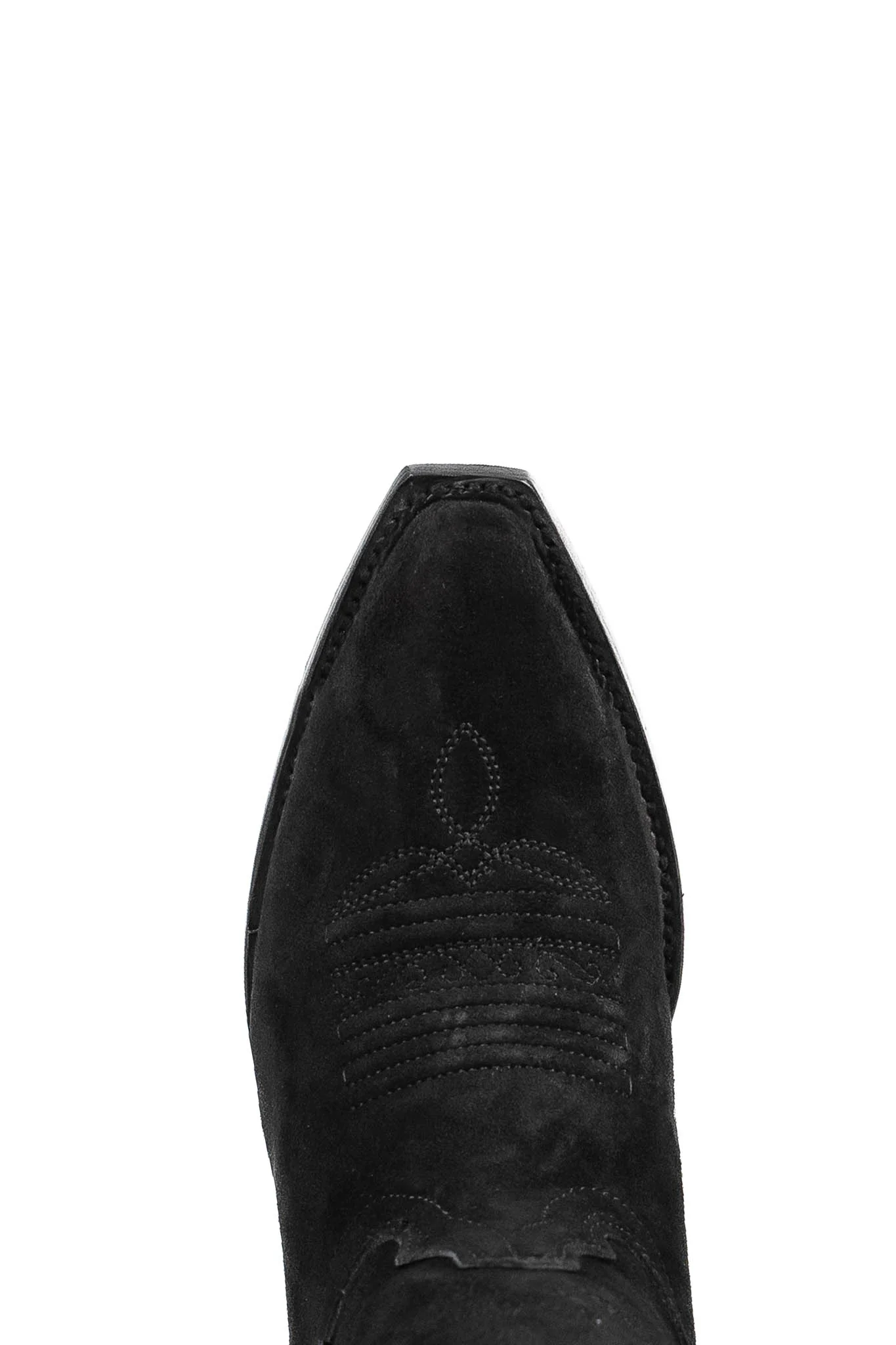 Eleanor Suede Tall Red Bottom Snip Toe Cowgirl Boot - Image 6