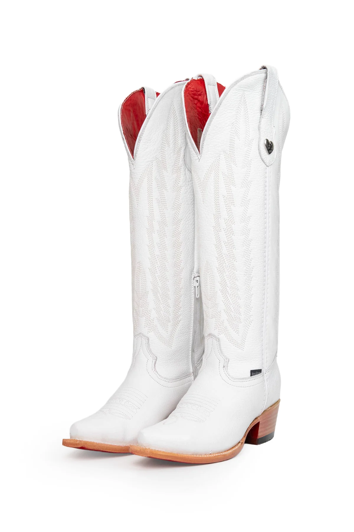 Eleanor Tall Red Bottom Snip Toe Cowgirl Boot