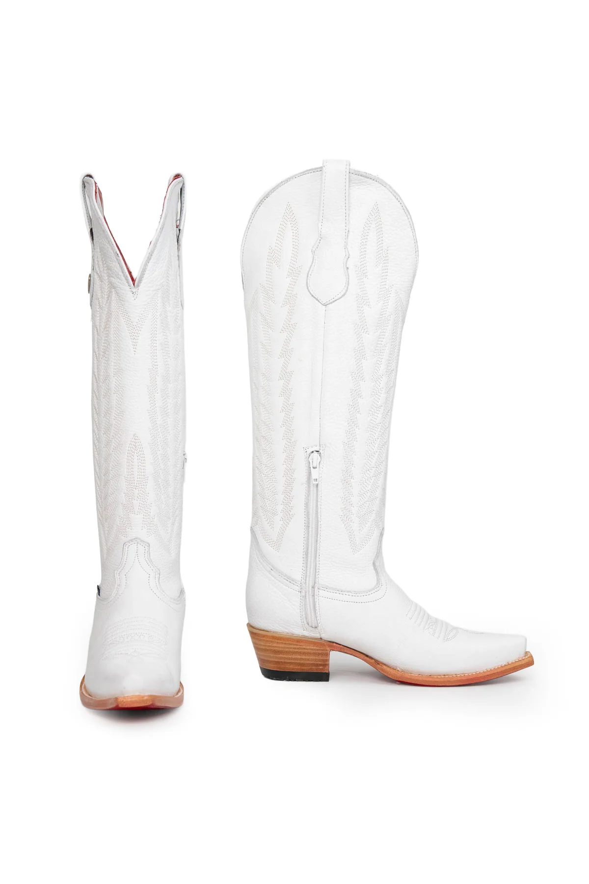 Eleanor Tall Red Bottom Snip Toe Cowgirl Boot - Image 4