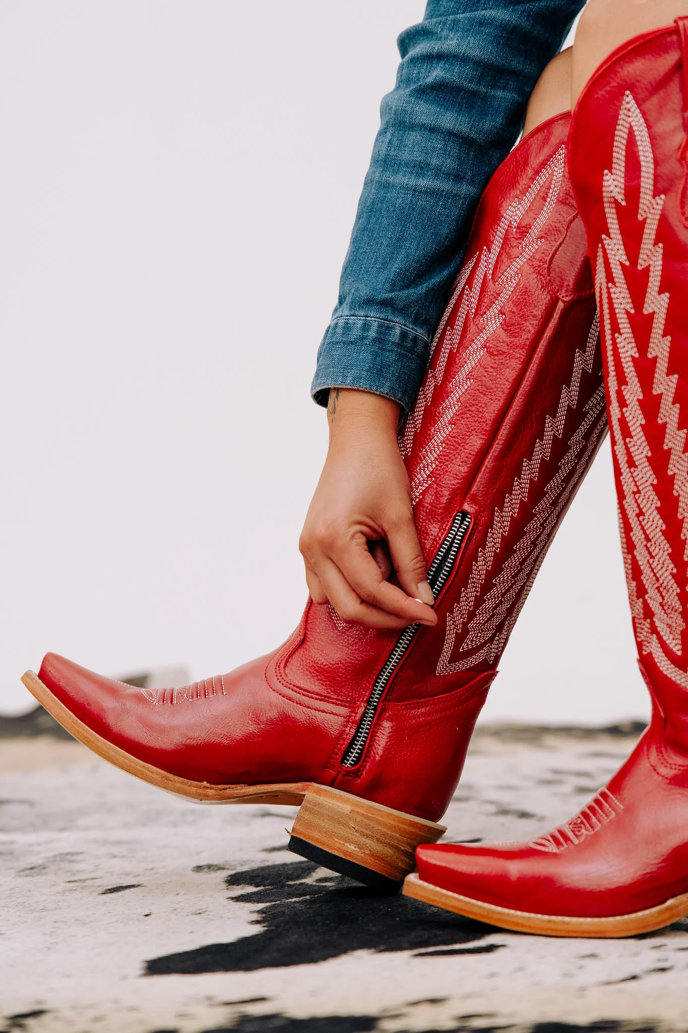 Eleanor Tall Snip Toe Cowgirl Boot - Image 7