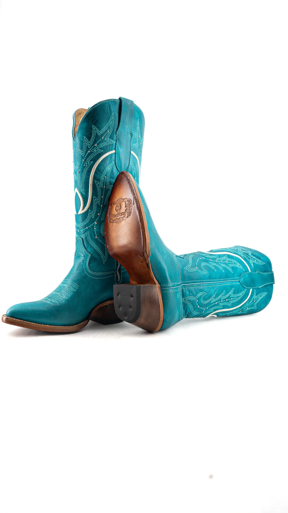 Emily Midi Round Toe Cowgirl Boot - Image 4