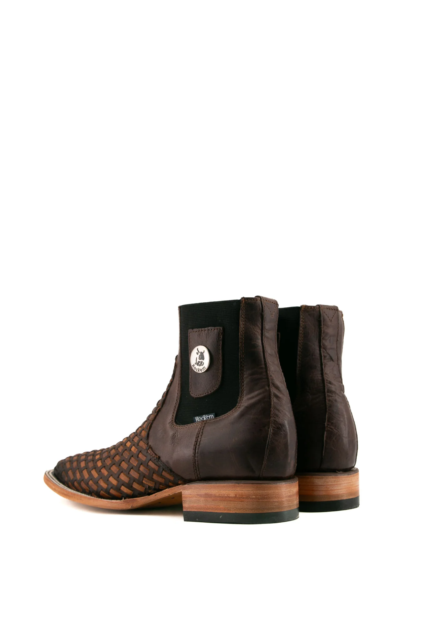 Hungary Woven Men Square Toe Ankle Boot - Image 3