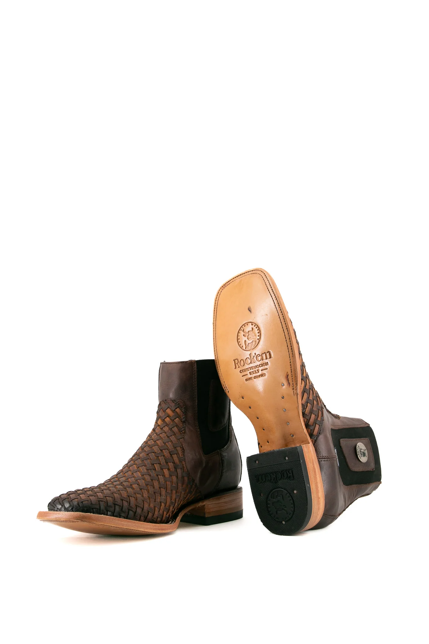 Hungary Woven Men Square Toe Ankle Boot - Image 4