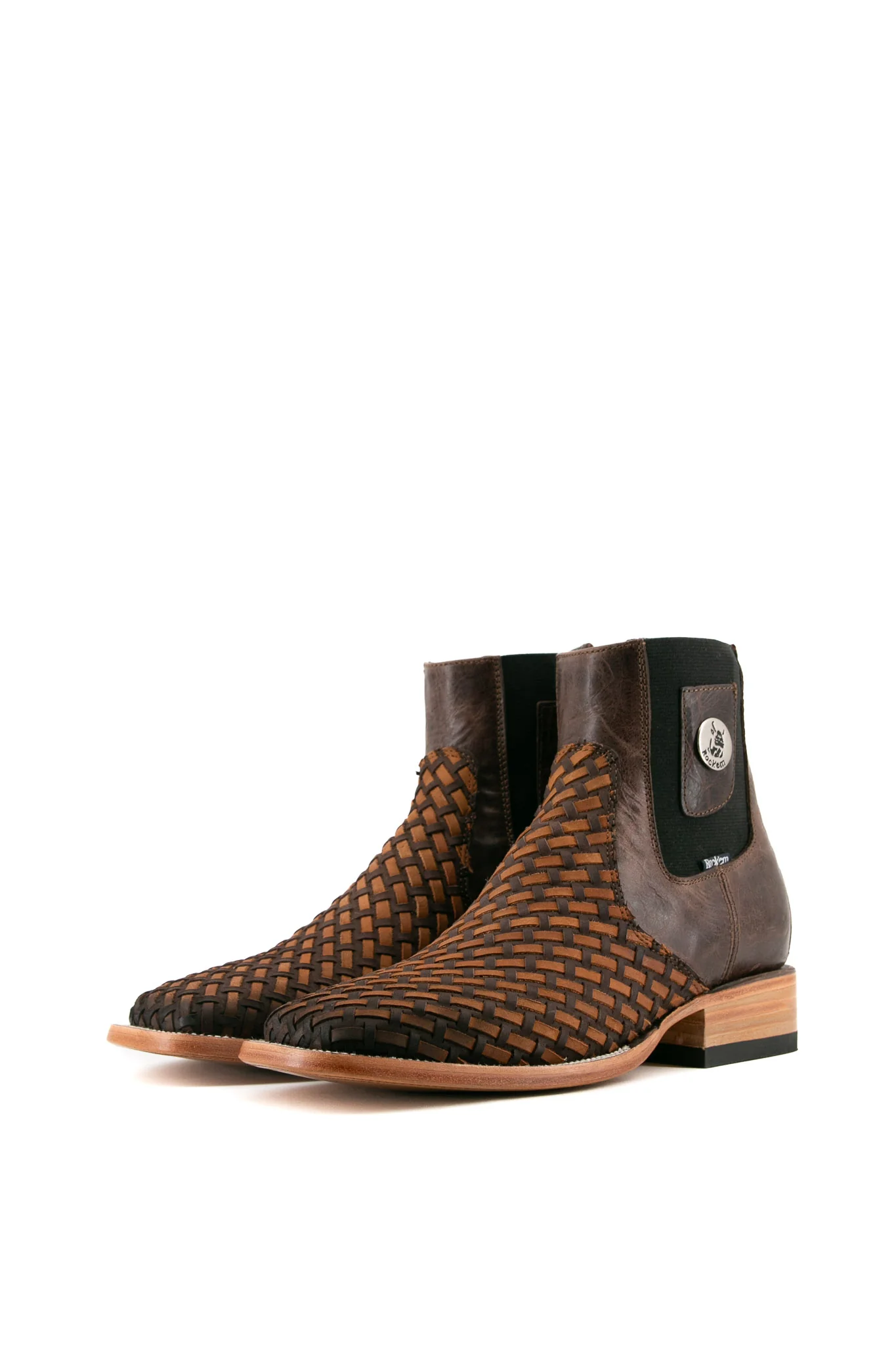Hungary Woven Men Square Toe Ankle Boot - Image 6