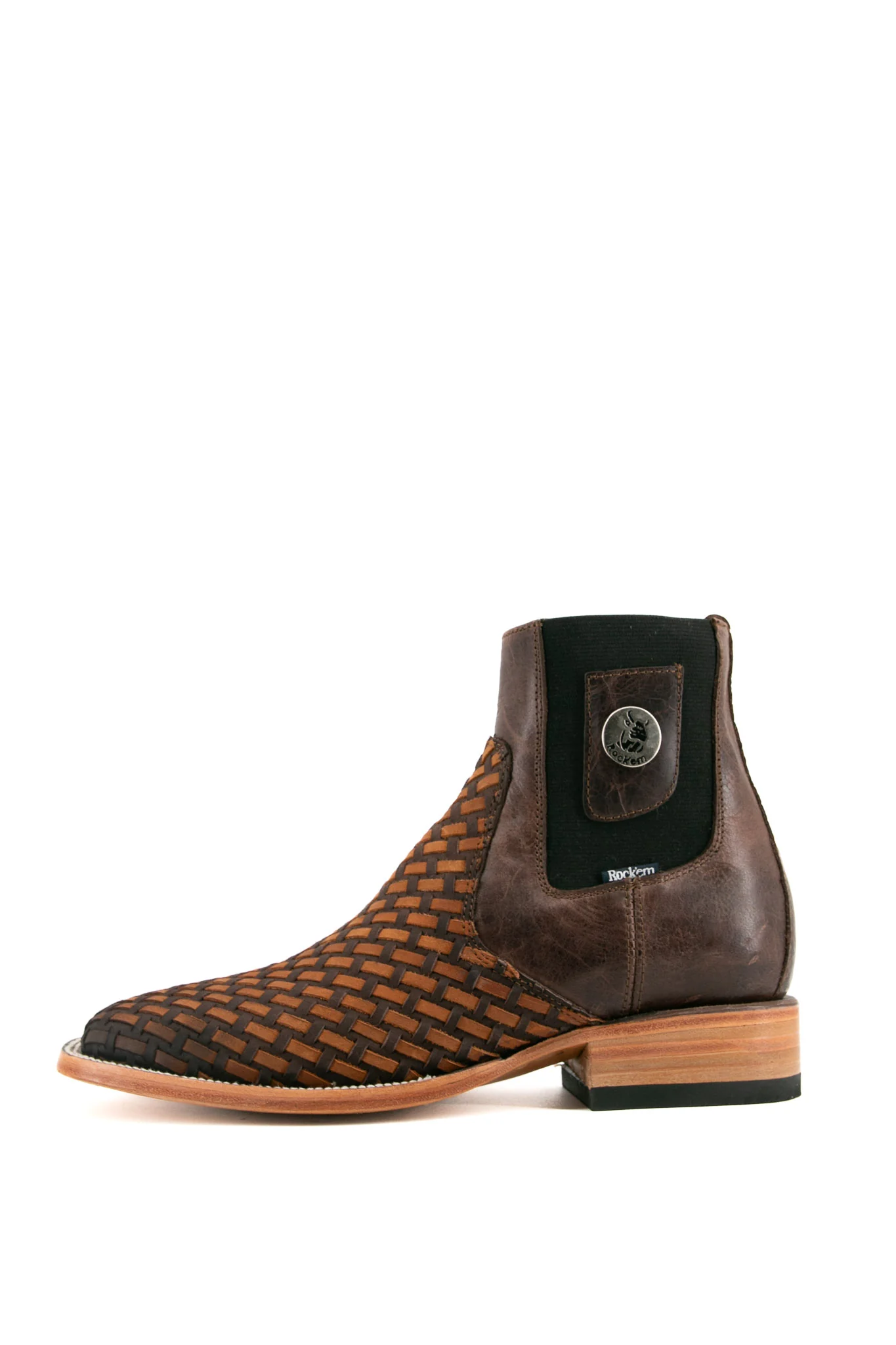 Hungary Woven Men Square Toe Ankle Boot - Image 7
