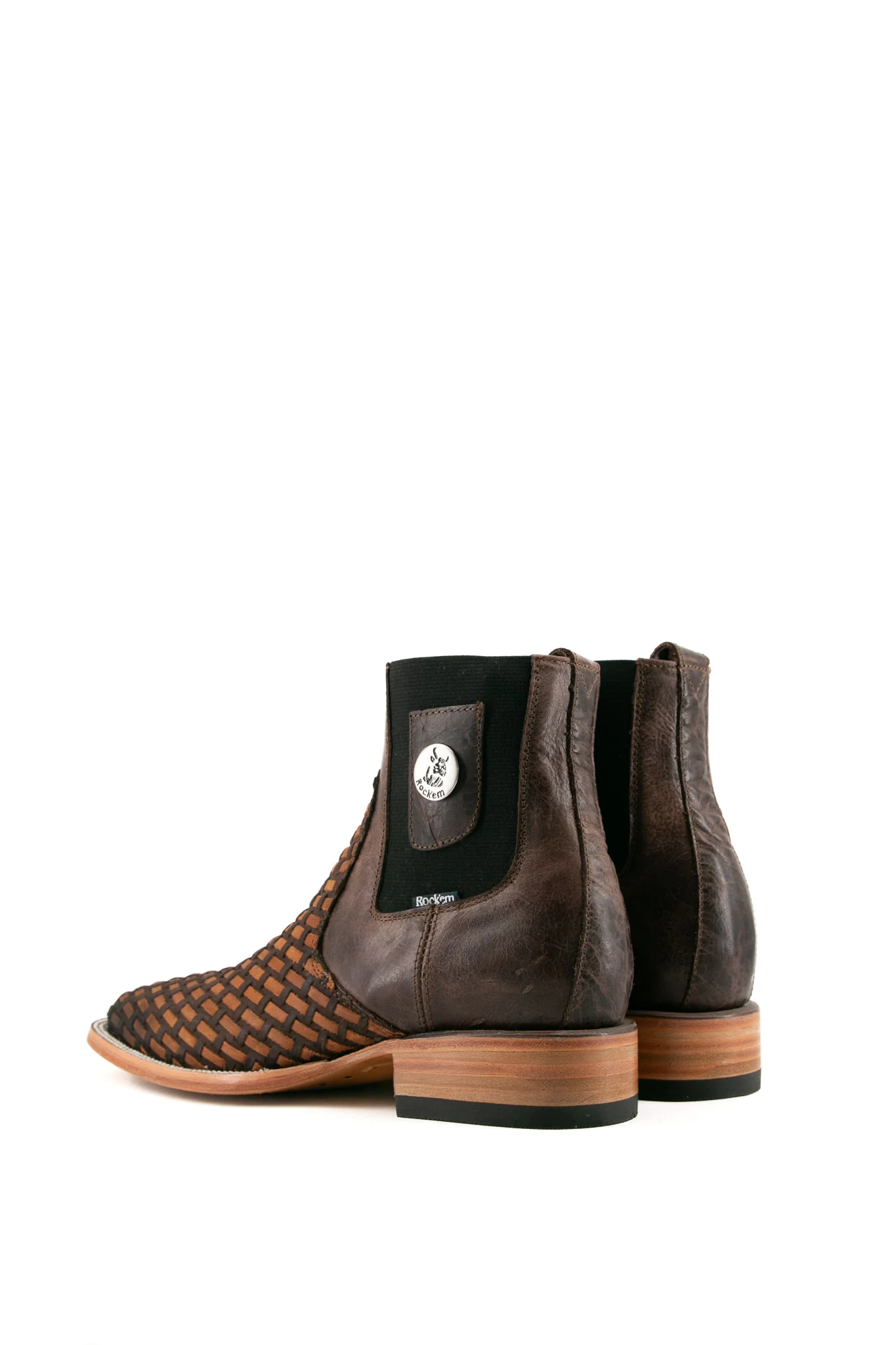 Hungary Woven Men Square Toe Ankle Boot - Image 8