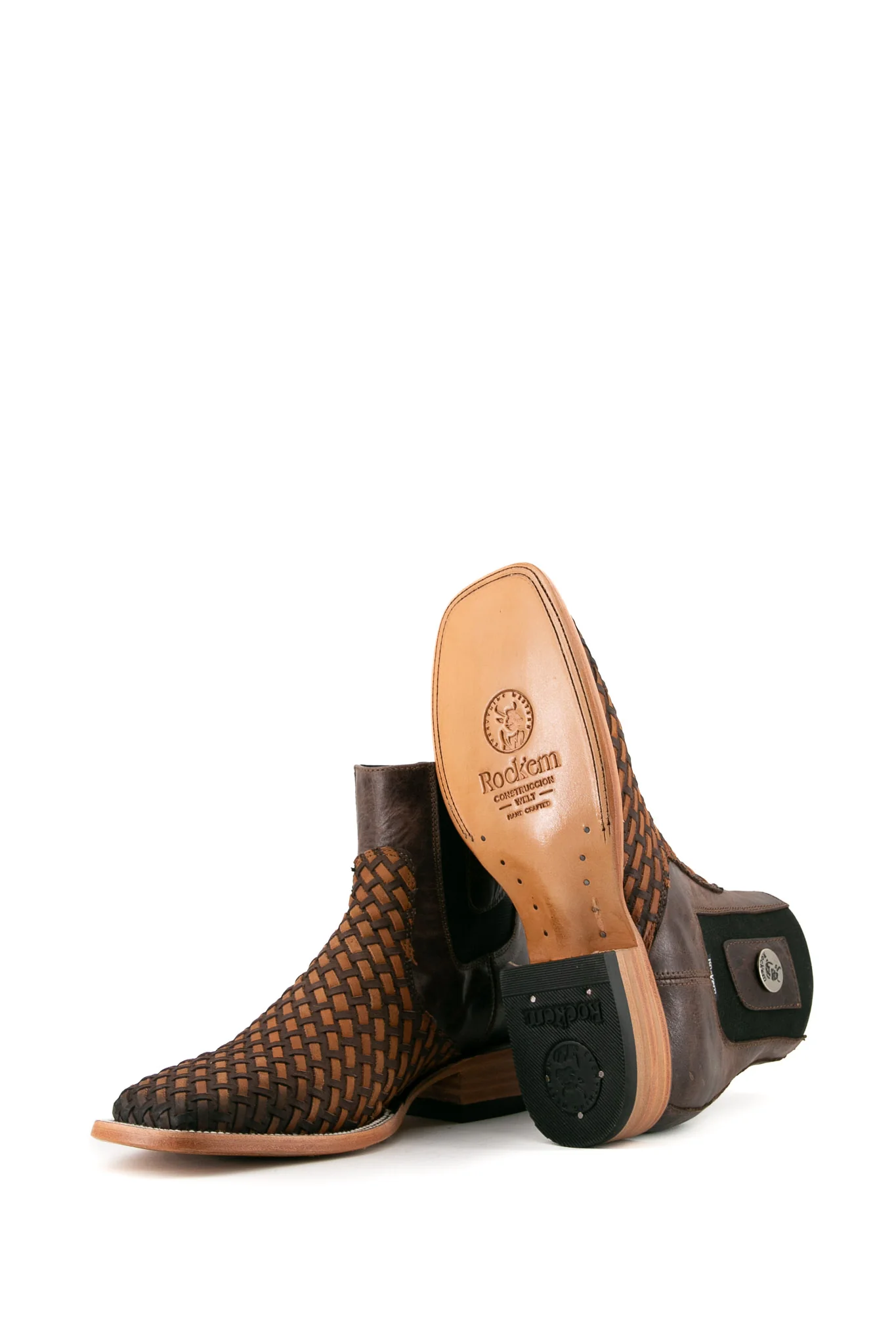 Hungary Woven Men Square Toe Ankle Boot - Image 9