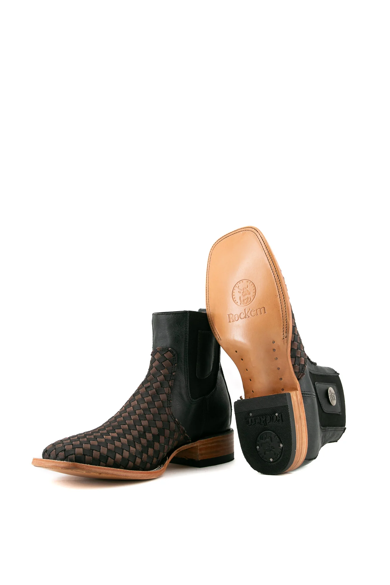 Serbia Woven Men Square Toe Ankle Boot - Image 3
