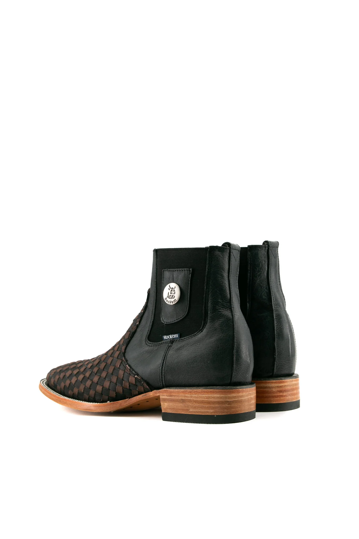 Serbia Woven Men Square Toe Ankle Boot - Image 4