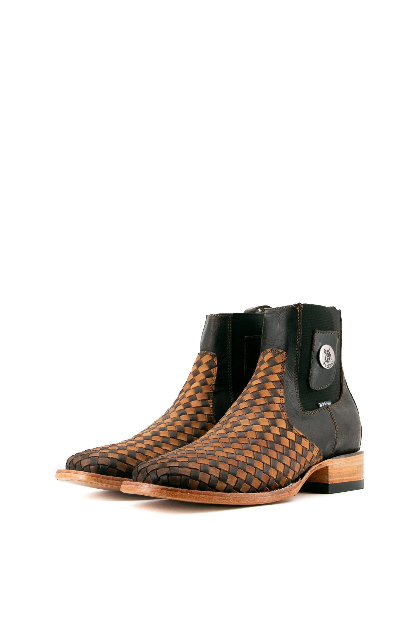Serbia Woven Men Square Toe Ankle Boot - Image 6