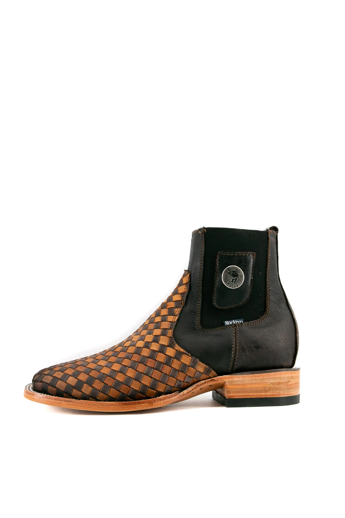 Serbia Woven Men Square Toe Ankle Boot - Image 7