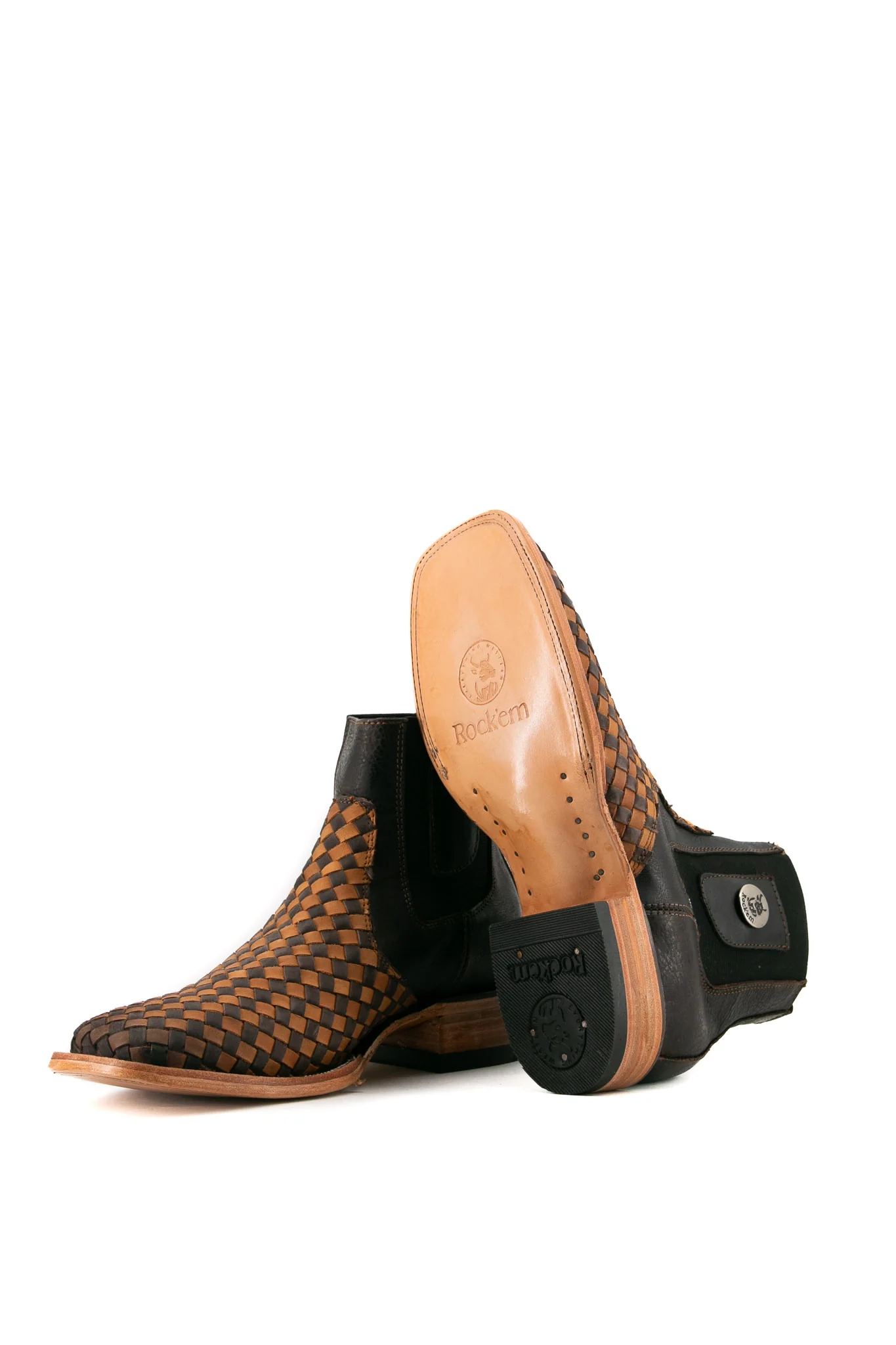 Serbia Woven Men Square Toe Ankle Boot - Image 9