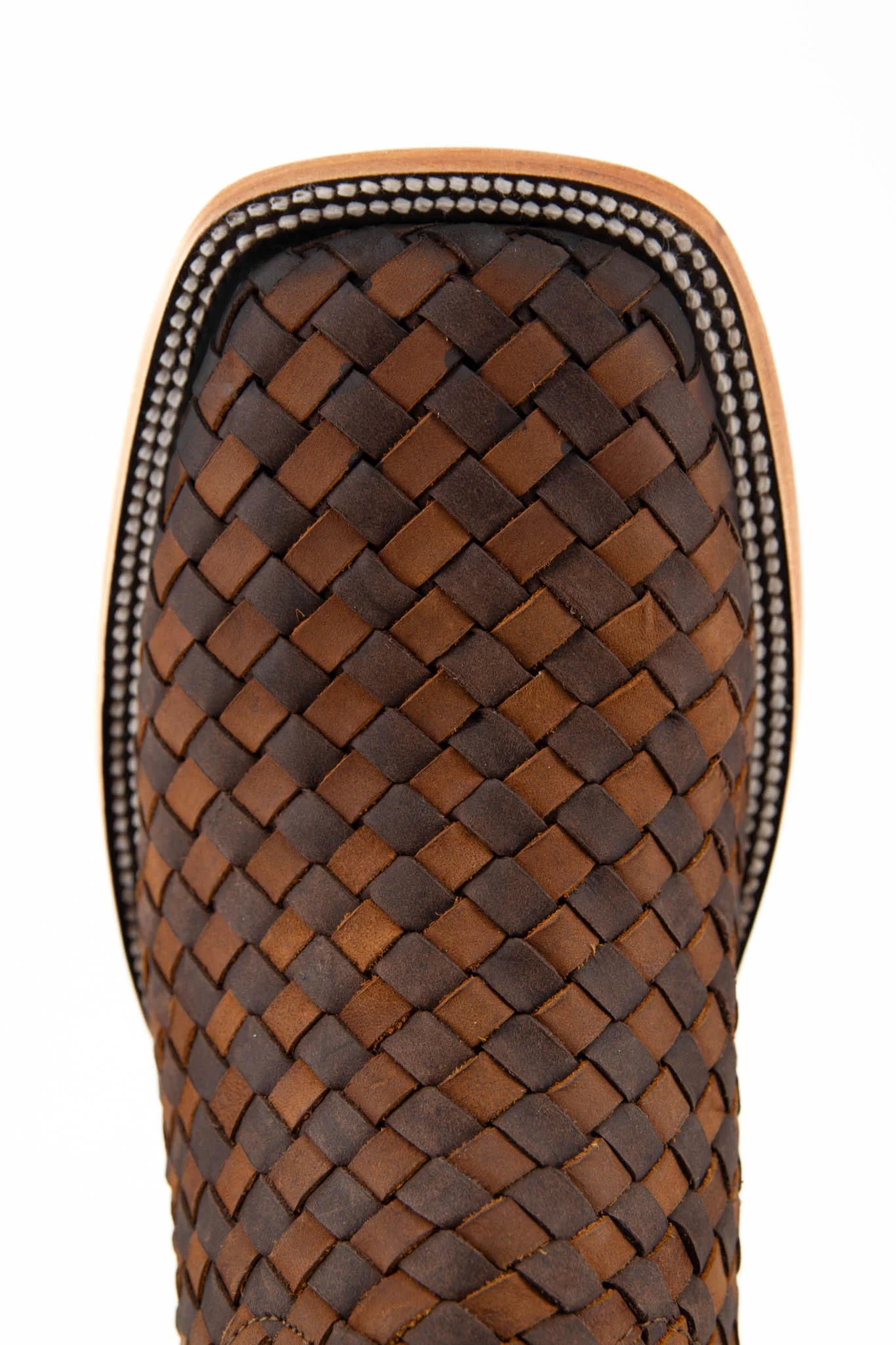 Serbia Woven Square Toe Cowboy Boot - Image 14