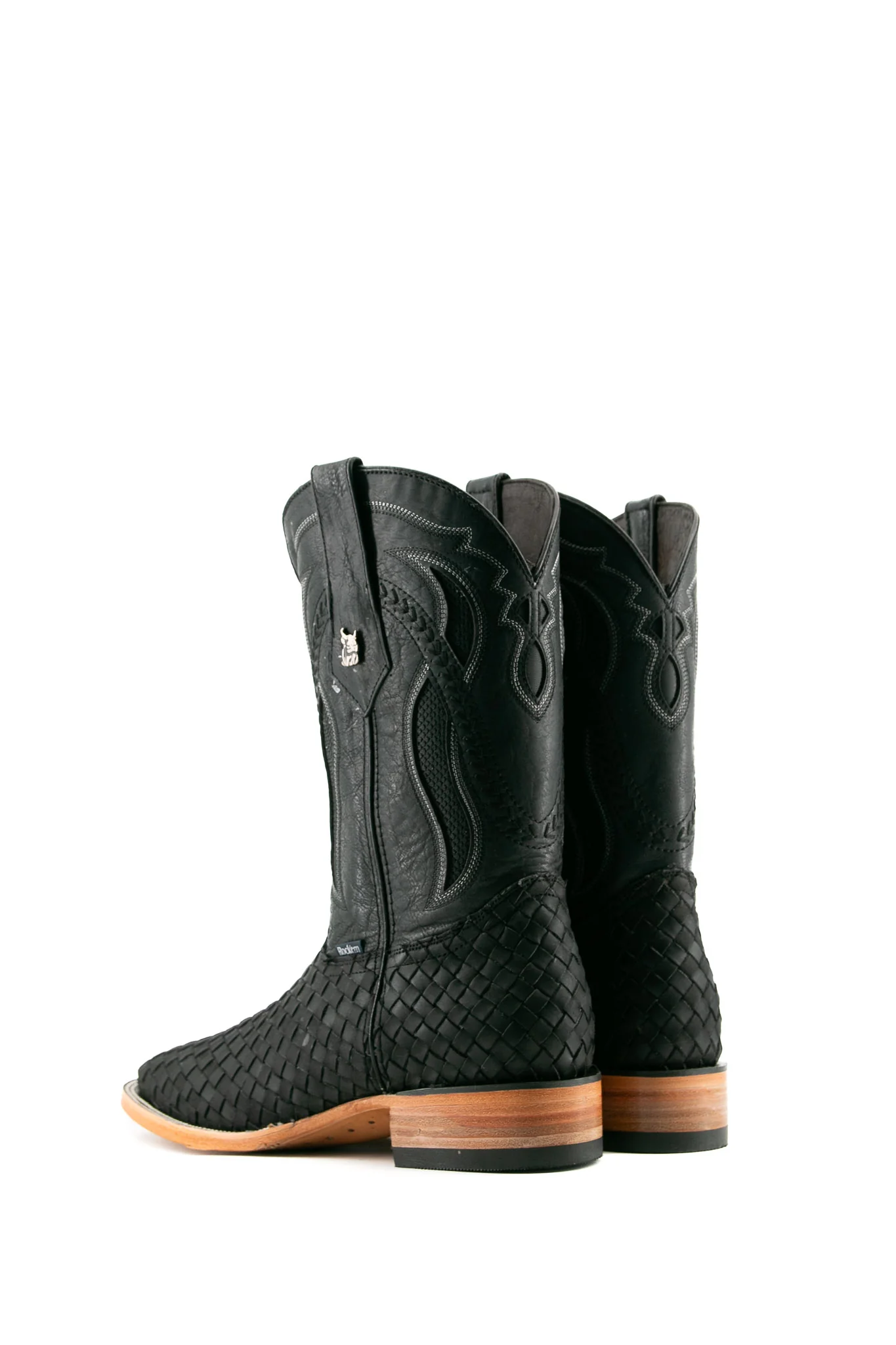 Serbia Woven Square Toe Cowboy Boot - Image 3