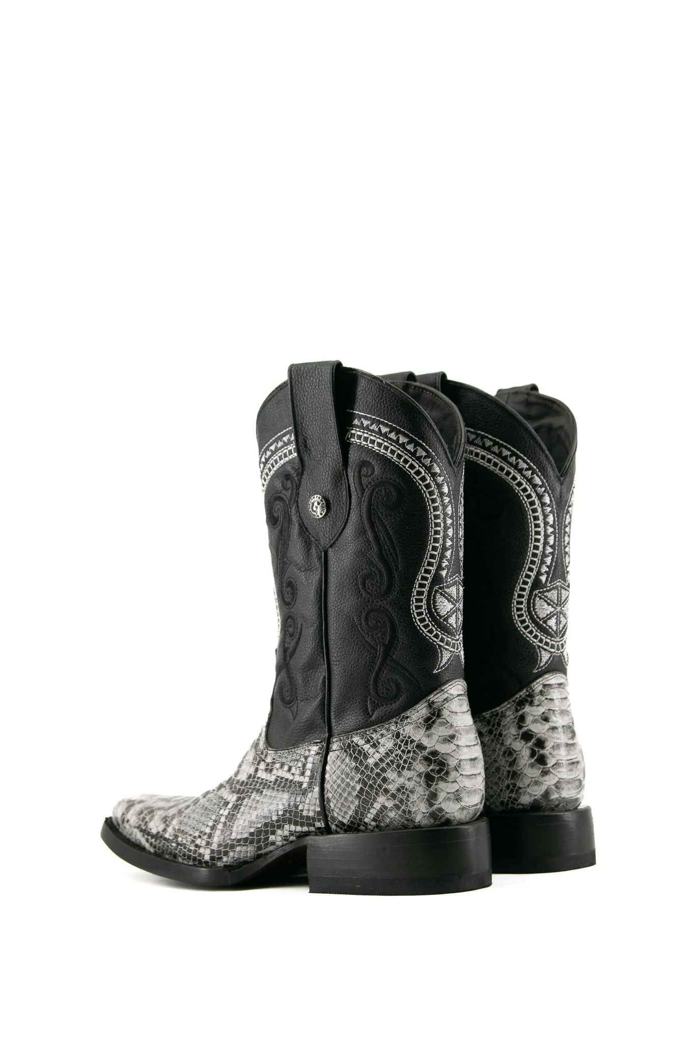 Python Natural Rodeo Toe Cowboy Boot - Image 3