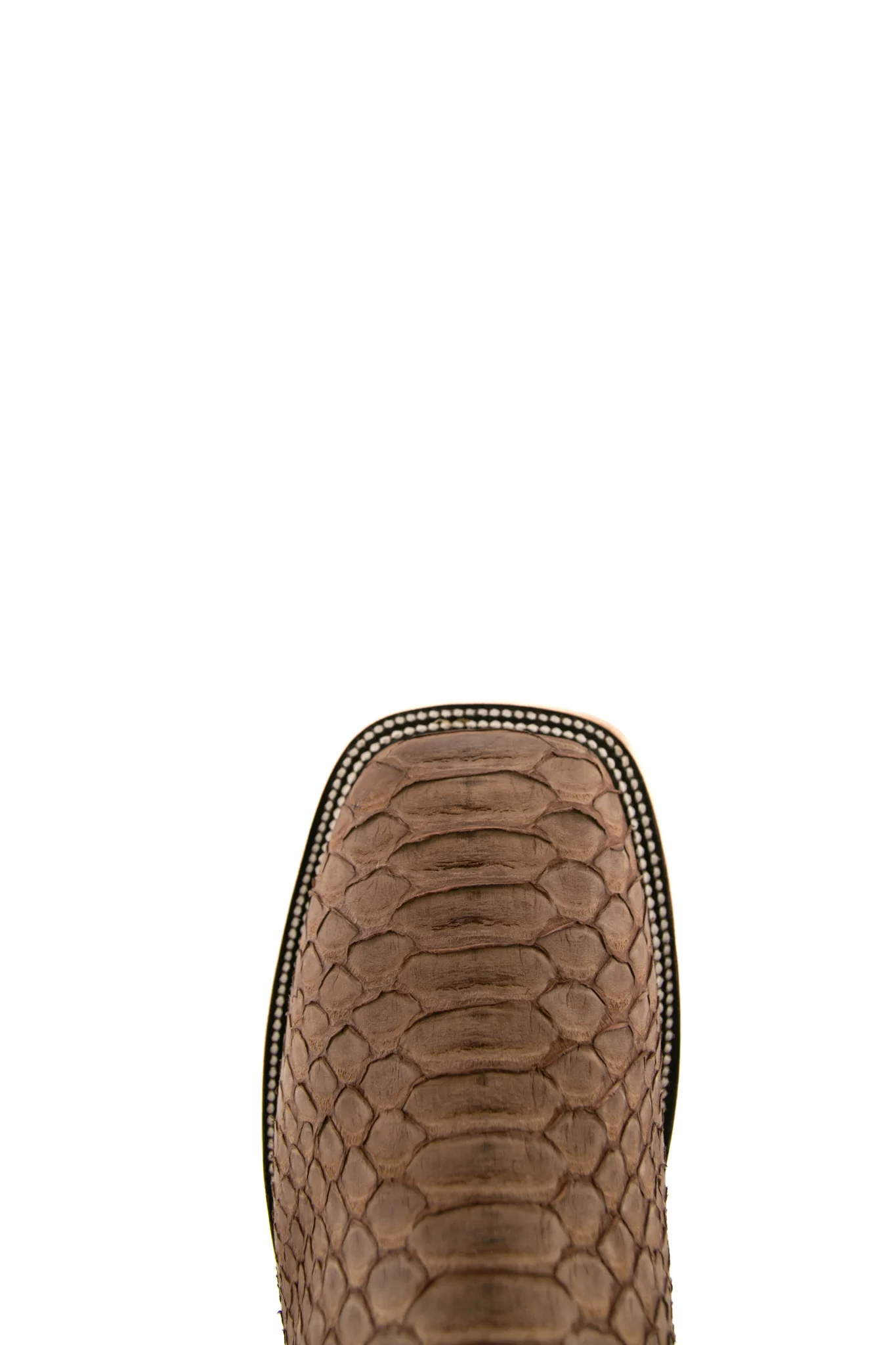 Exotic Python Matte Square Toe Cowboy Boot - Image 12
