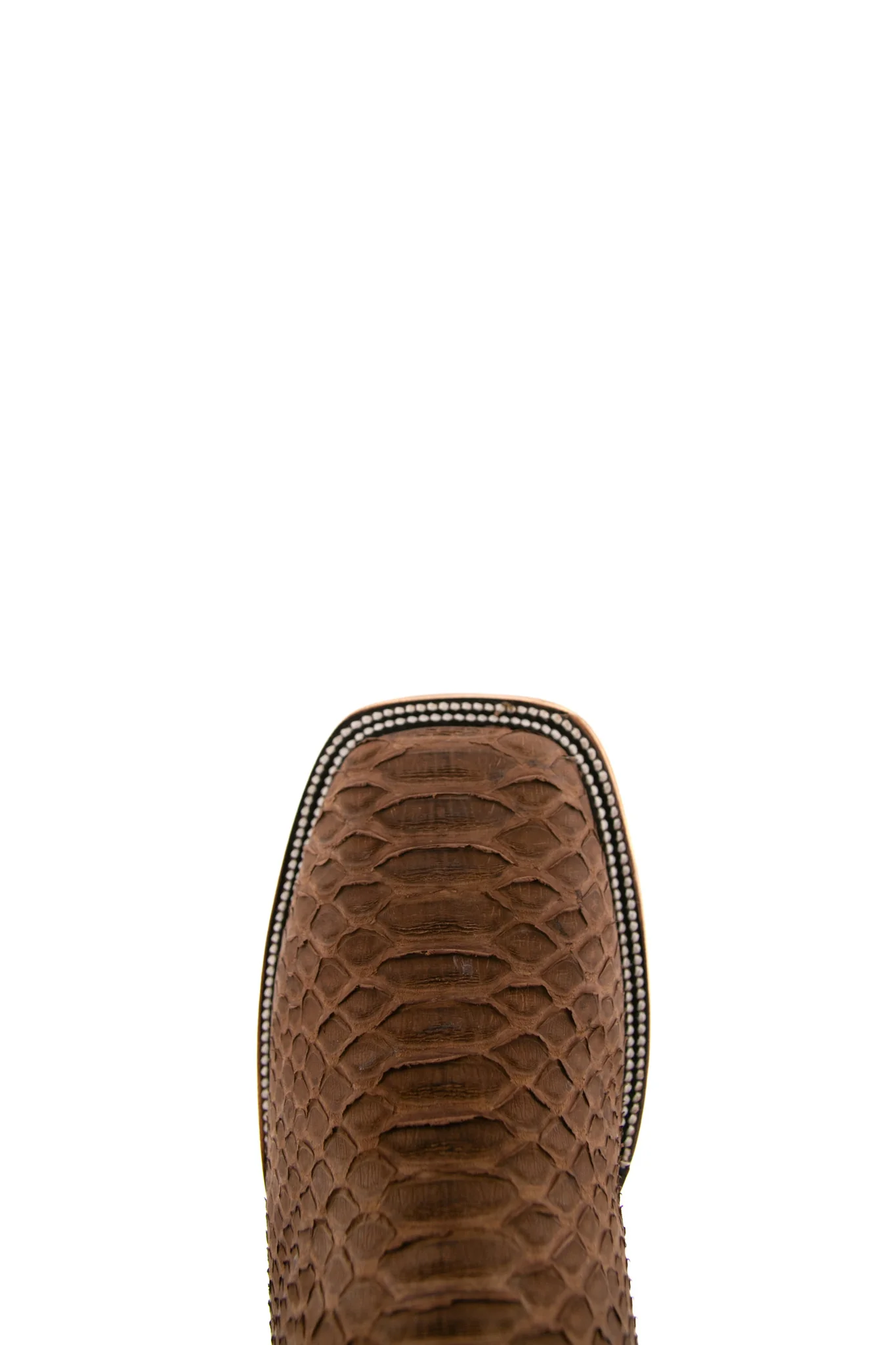 Exotic Python Matte Square Toe Cowboy Boot - Image 6