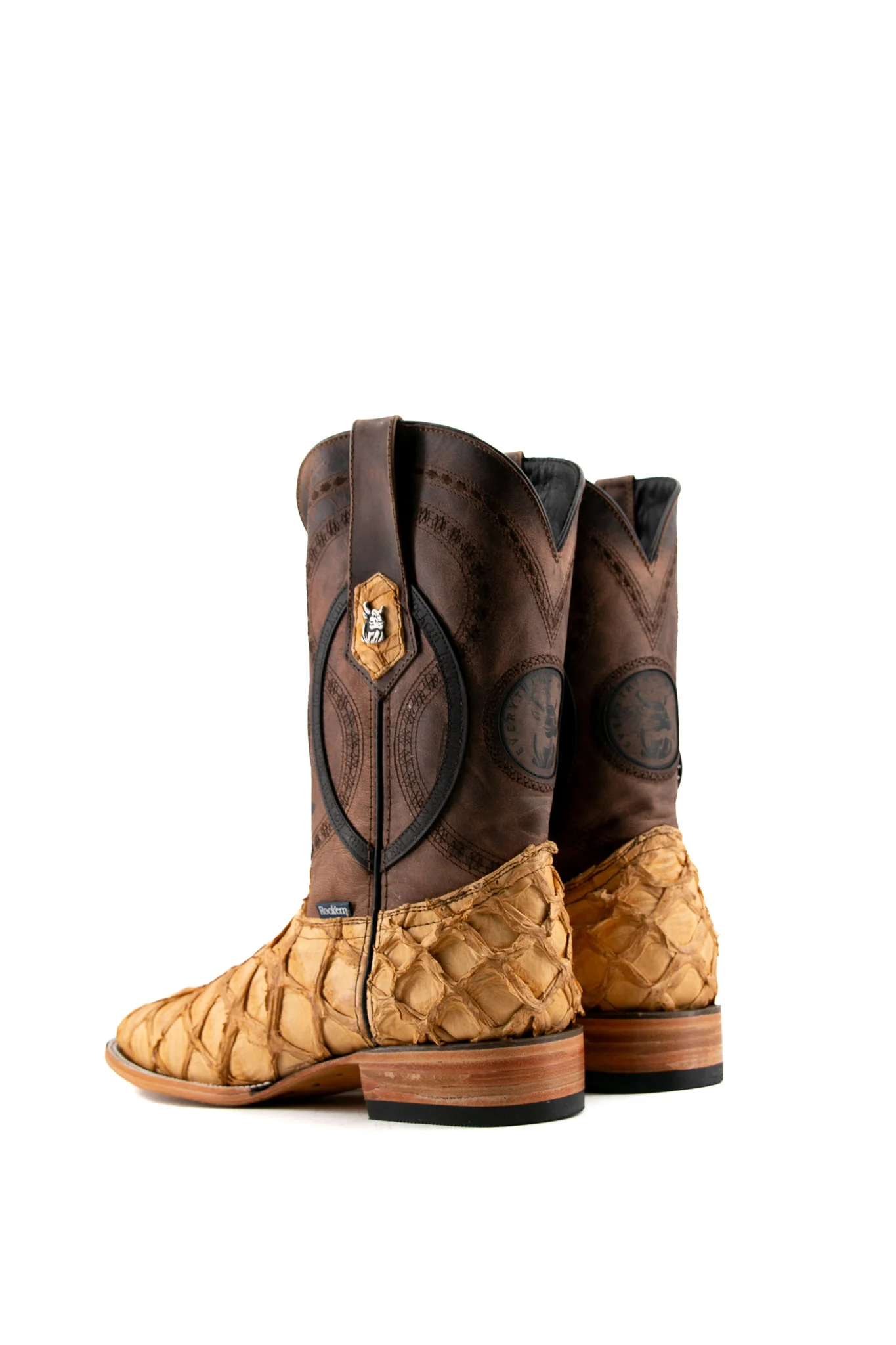 Exotic Fish Square Toe Cowboy Boot - Image 28