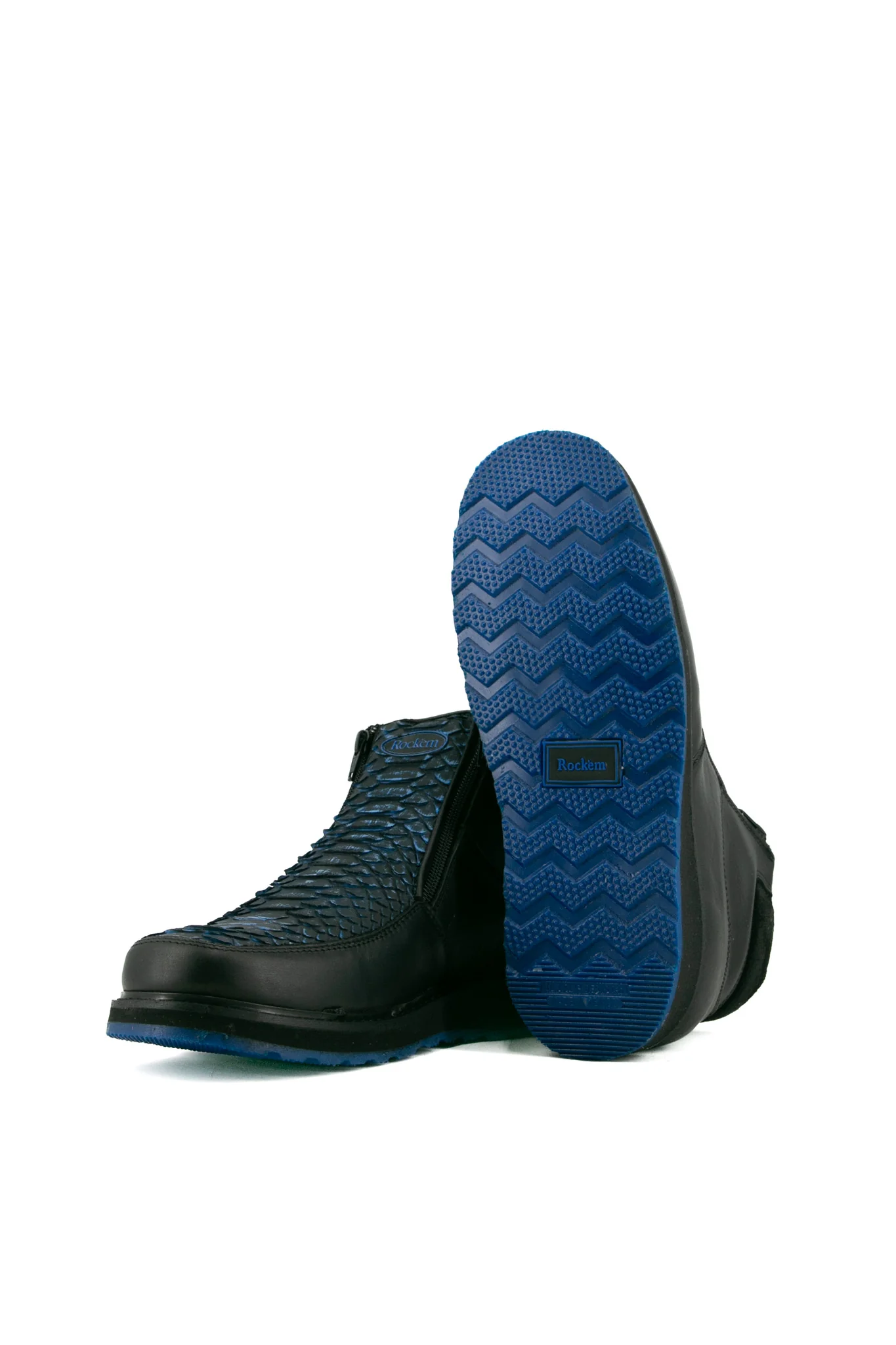 Exotic Python Blue Bottom Botines Artesanales - Image 4