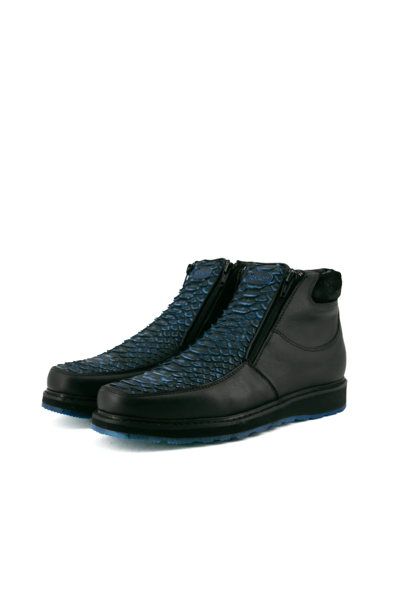 Exotic Python Blue Bottom Botines Artesanales - Image 5