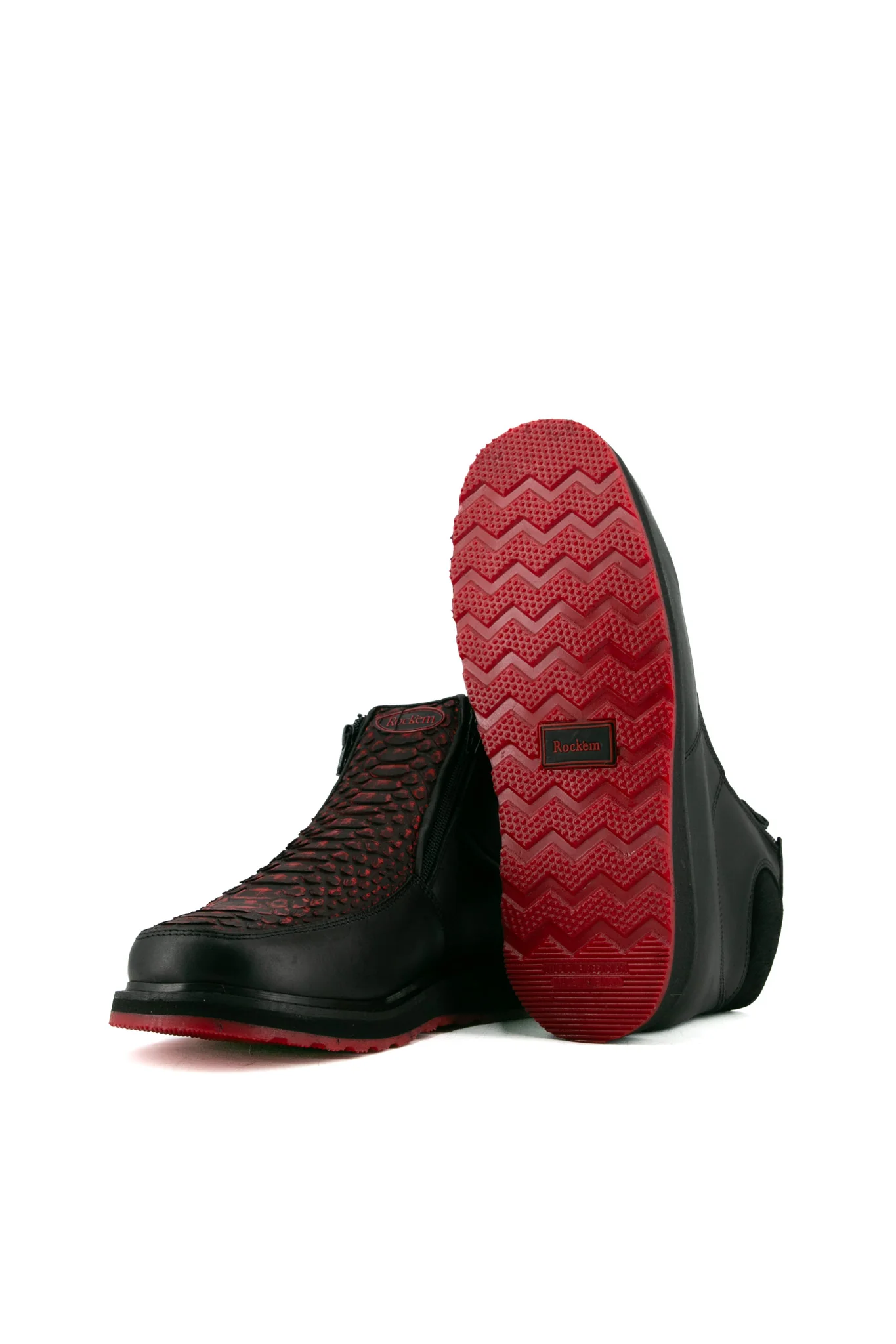 Exotic Python Red Bottom Botines Artesanales - Image 3
