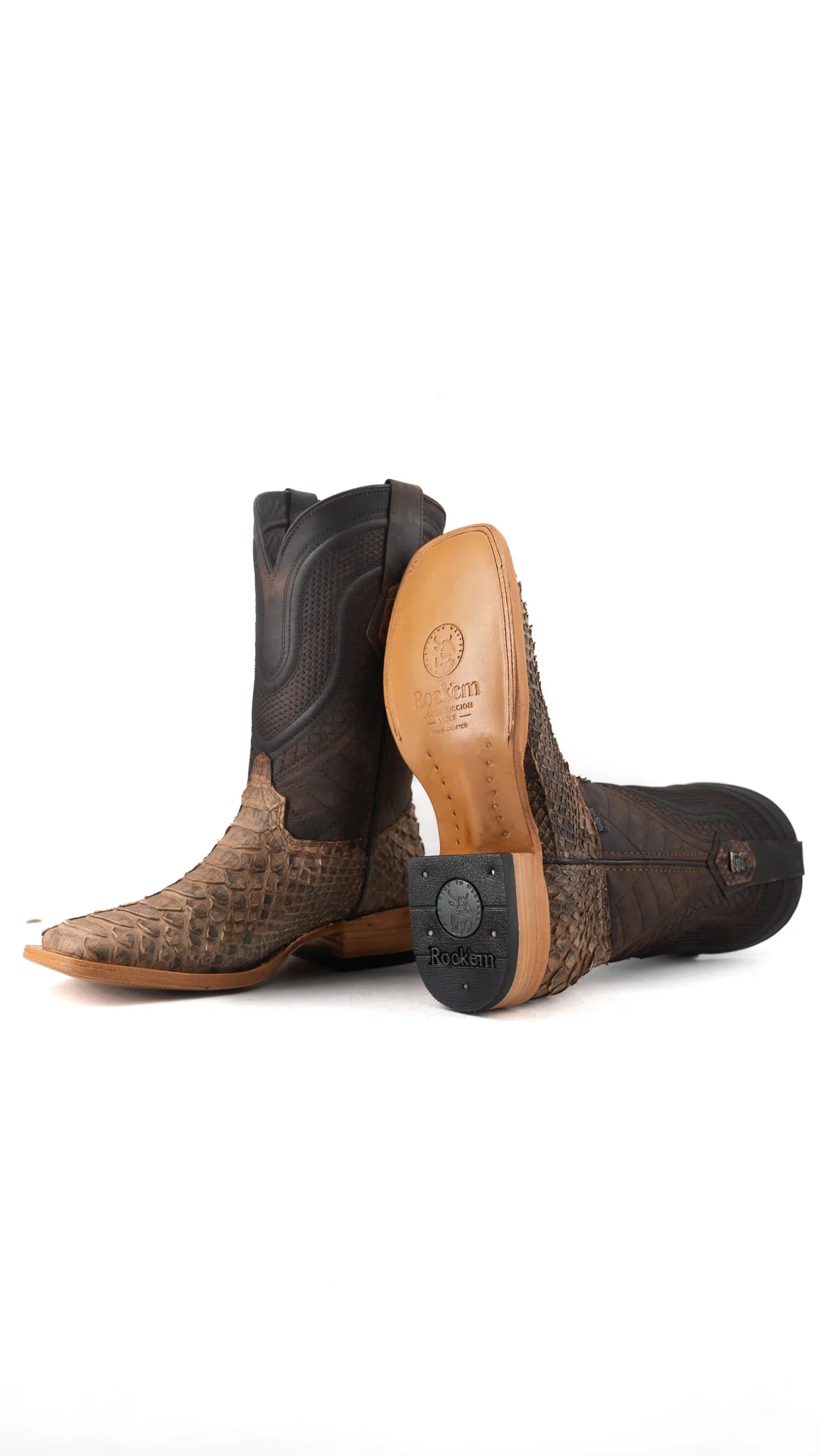 Lambeth Python Exotic Square Toe Cowboy Boot - Image 10