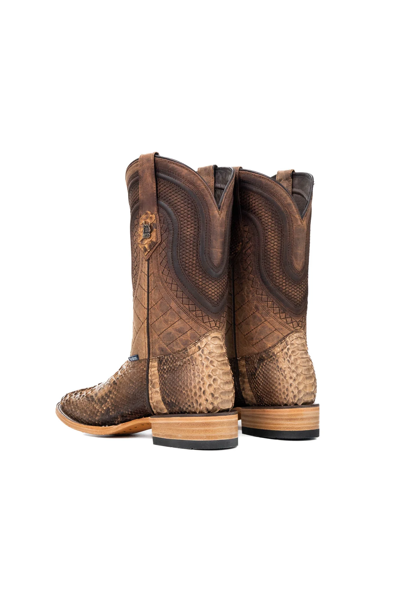 Lambeth Python Exotic Square Toe Cowboy Boot - Image 3