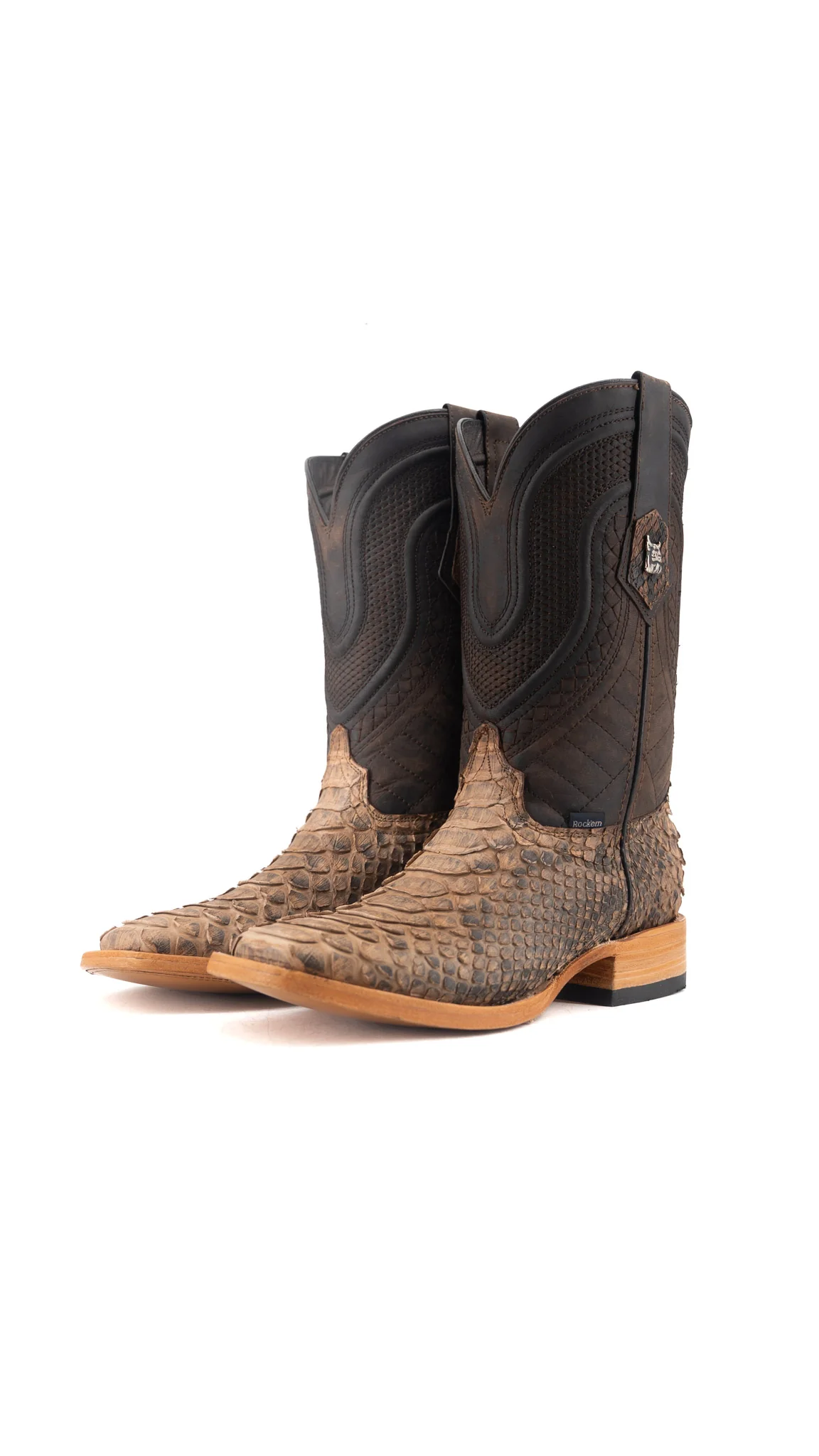 Lambeth Python Exotic Square Toe Cowboy Boot - Image 7