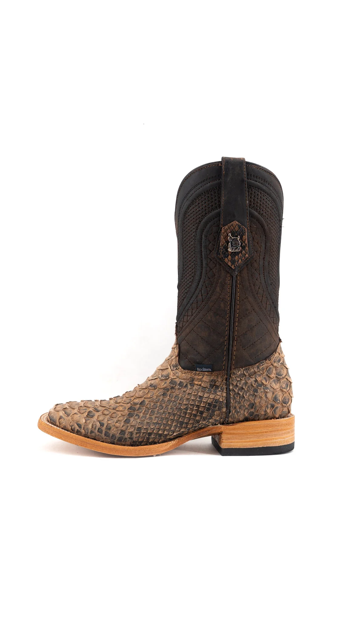 Lambeth Python Exotic Square Toe Cowboy Boot - Image 8