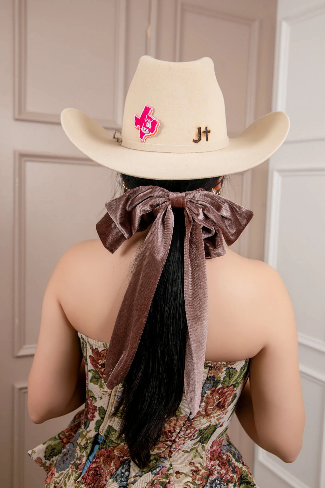 Large Velvet Hair Bows - Image 3