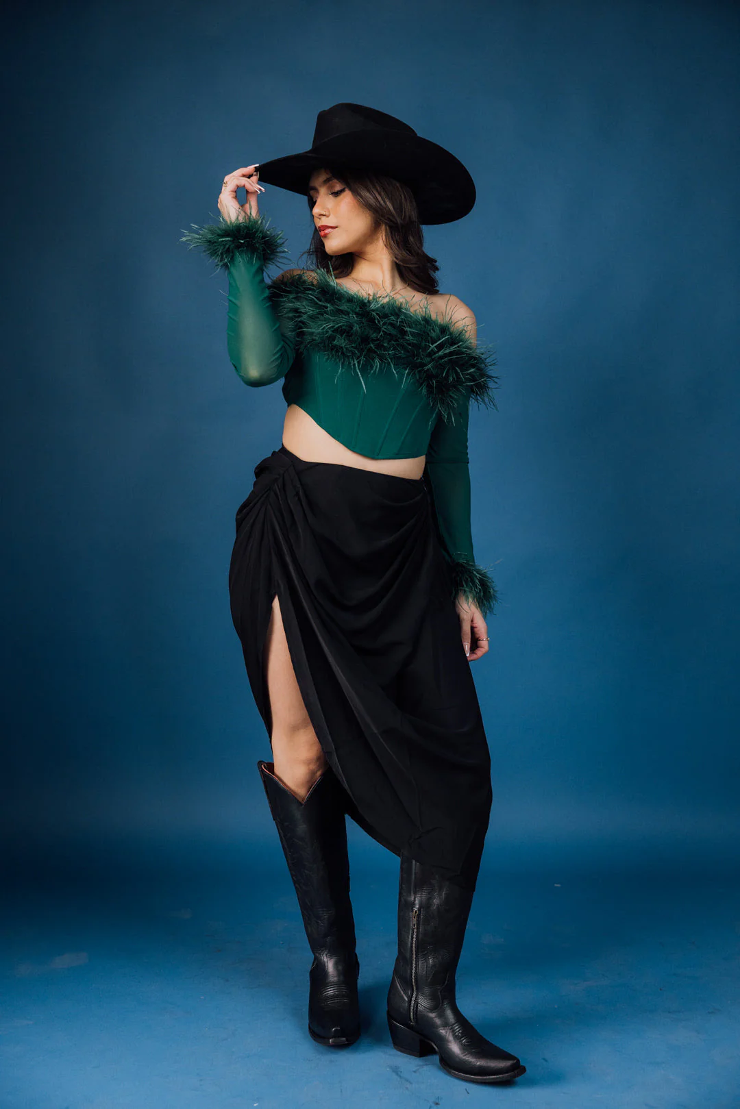 FG - Yamileth Mesh Feather Top - Image 2