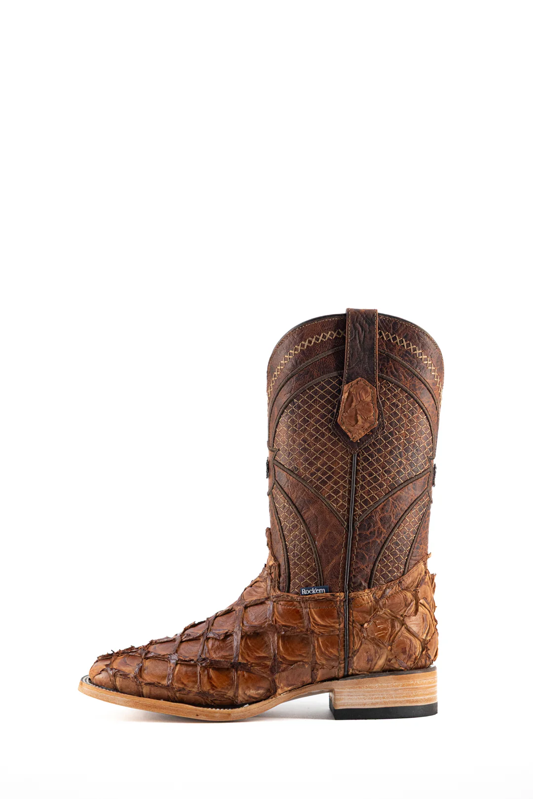 Jones Pirarucu Exotic Square Toe Cowboy Boot - Image 14