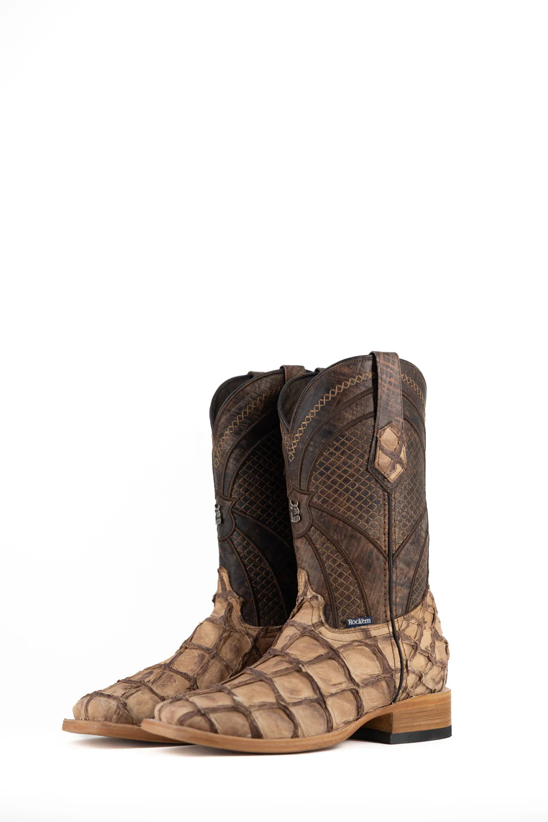 Jones Pirarucu Exotic Square Toe Cowboy Boot - Image 18
