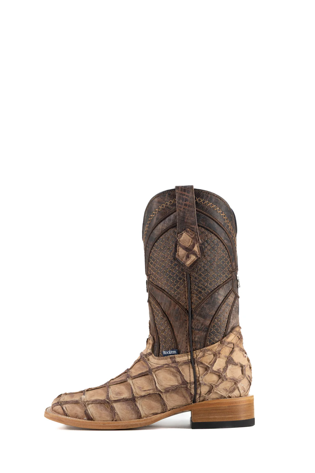 Jones Pirarucu Exotic Square Toe Cowboy Boot - Image 19