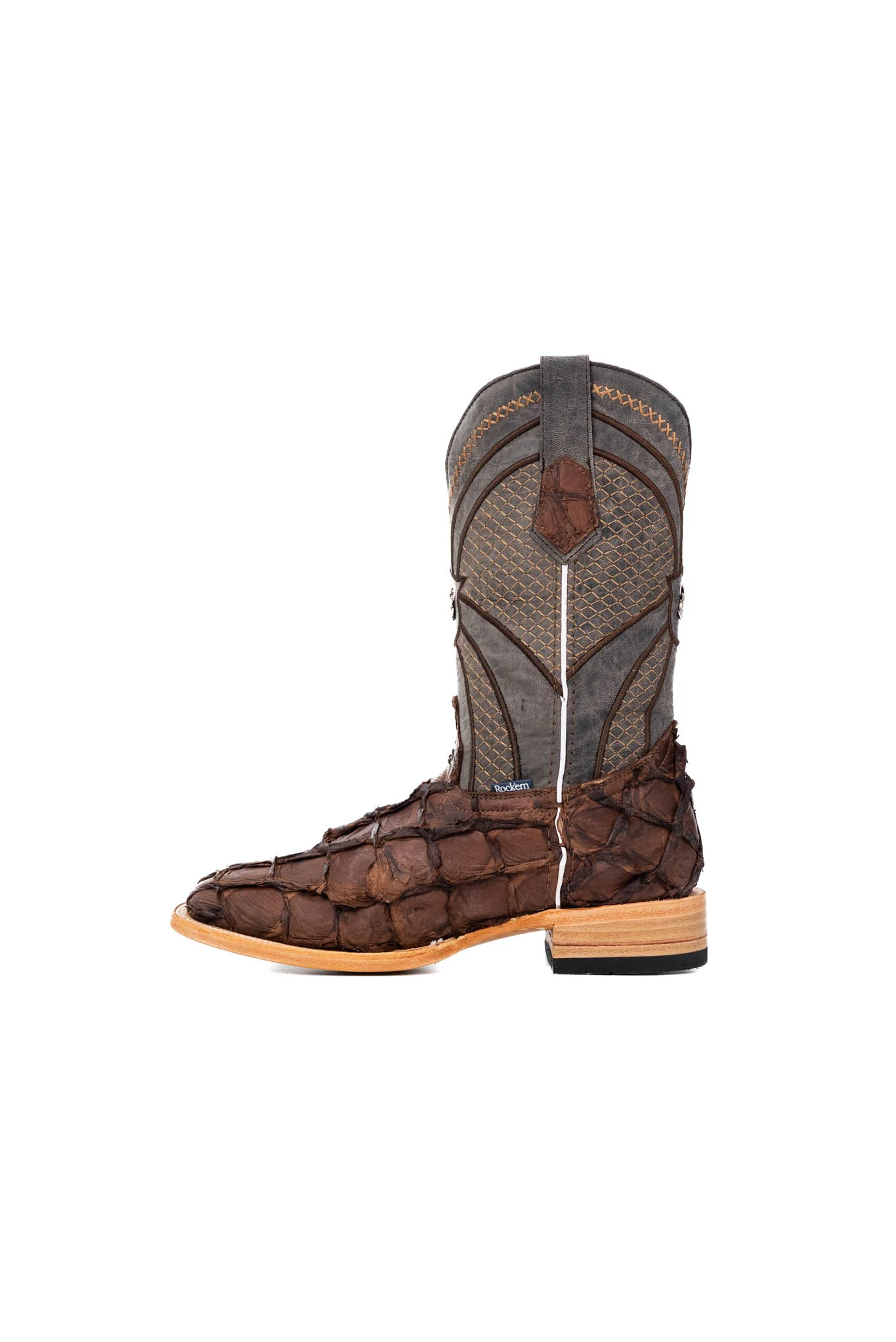 Jones Pirarucu Exotic Square Toe Cowboy Boot - Image 2