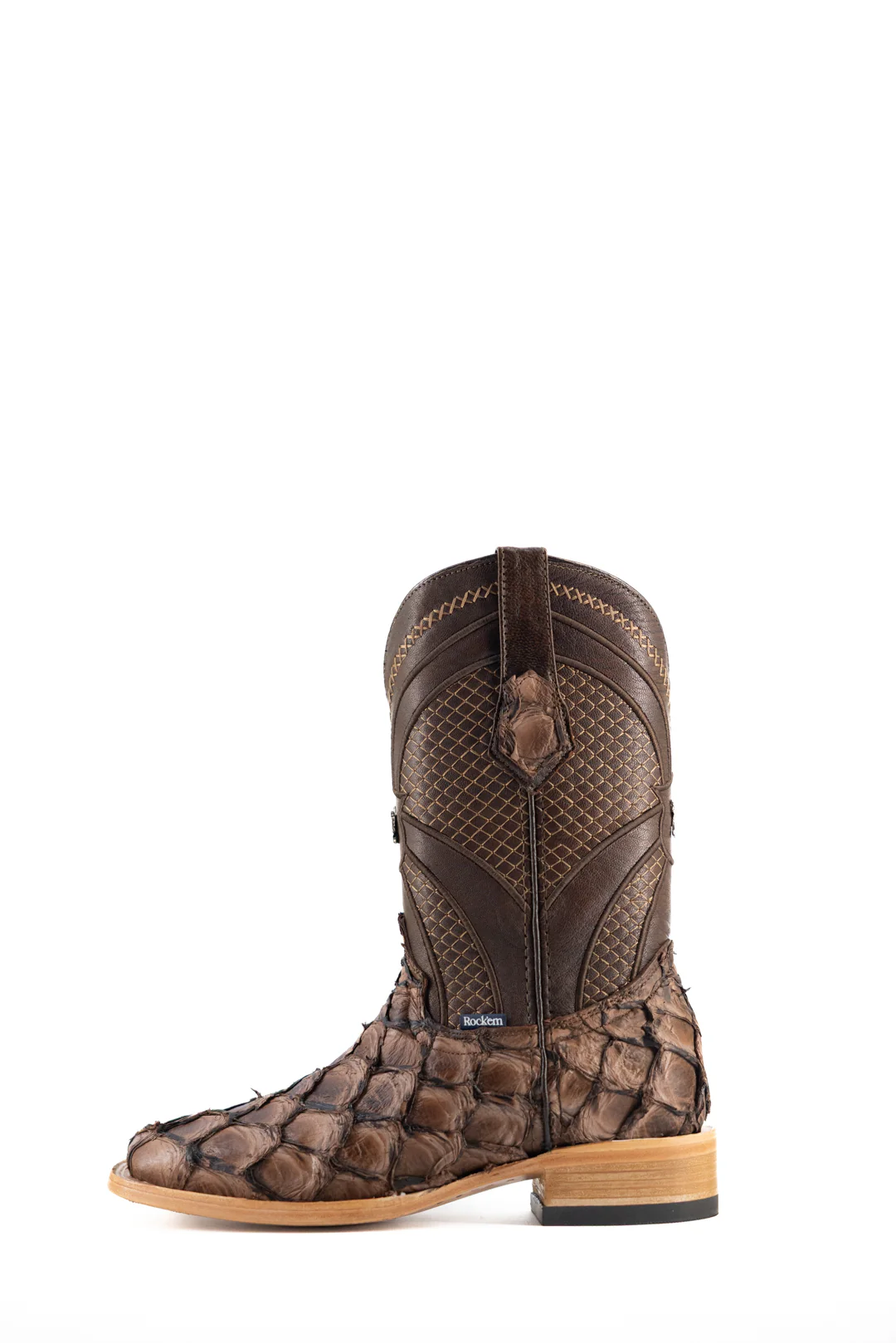 Jones Pirarucu Exotic Square Toe Cowboy Boot - Image 24