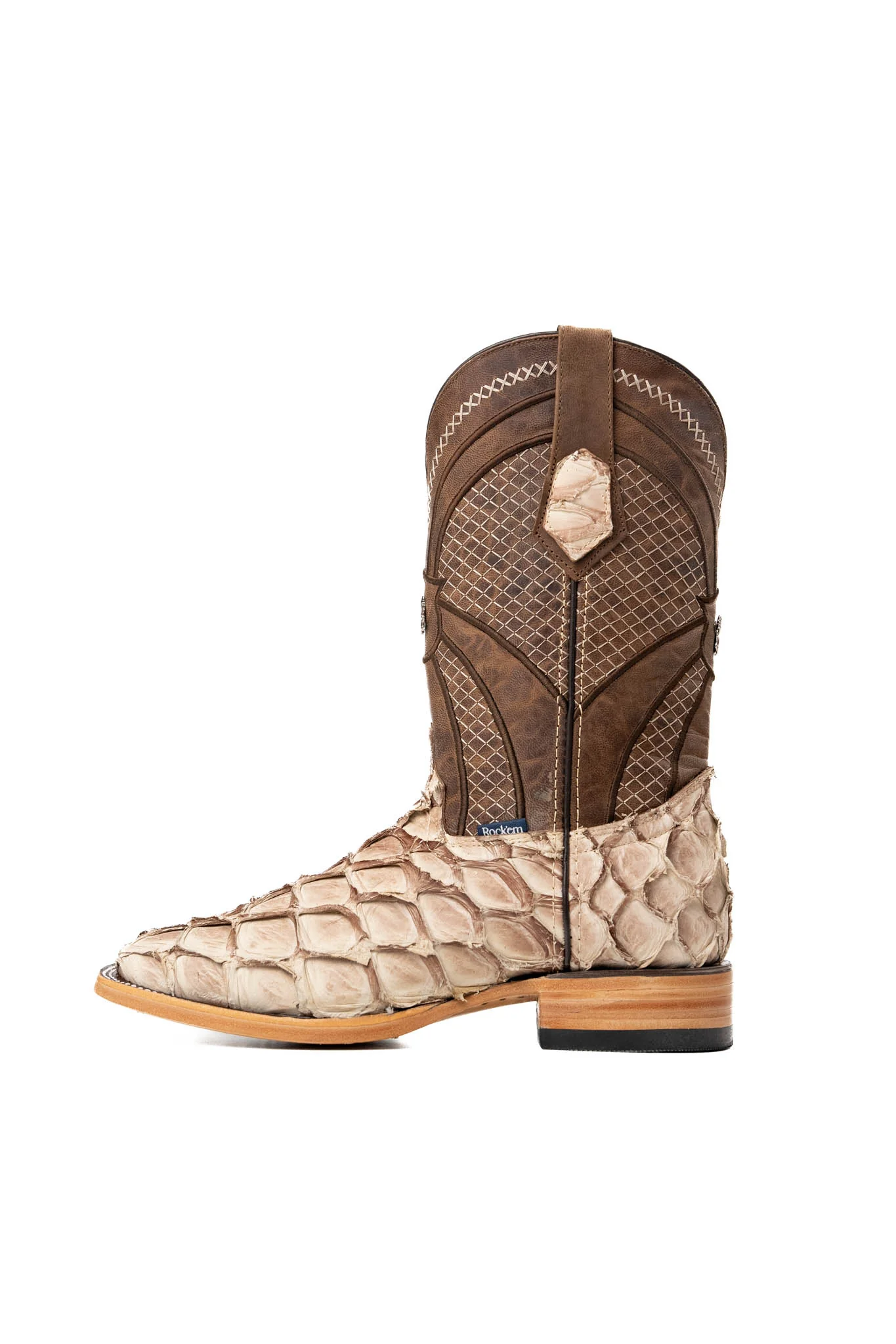 Jones Pirarucu Exotic Square Toe Cowboy Boot - Image 29