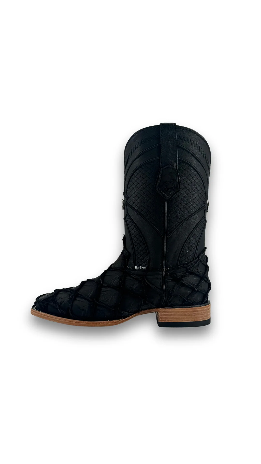 Jones Pirarucu Exotic Square Toe Cowboy Boot - Image 34