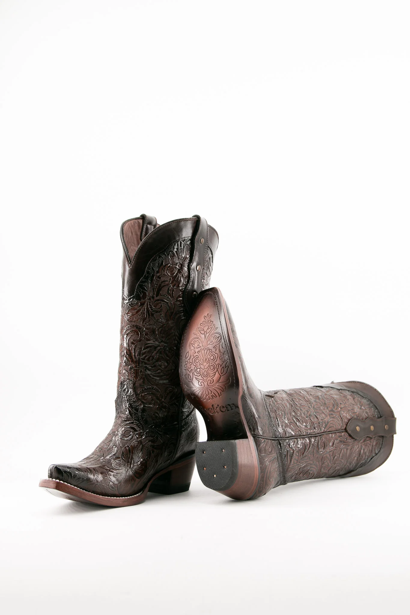 652 Mila Flor De Luz Snip Toe Cowgirl Boot - Image 4