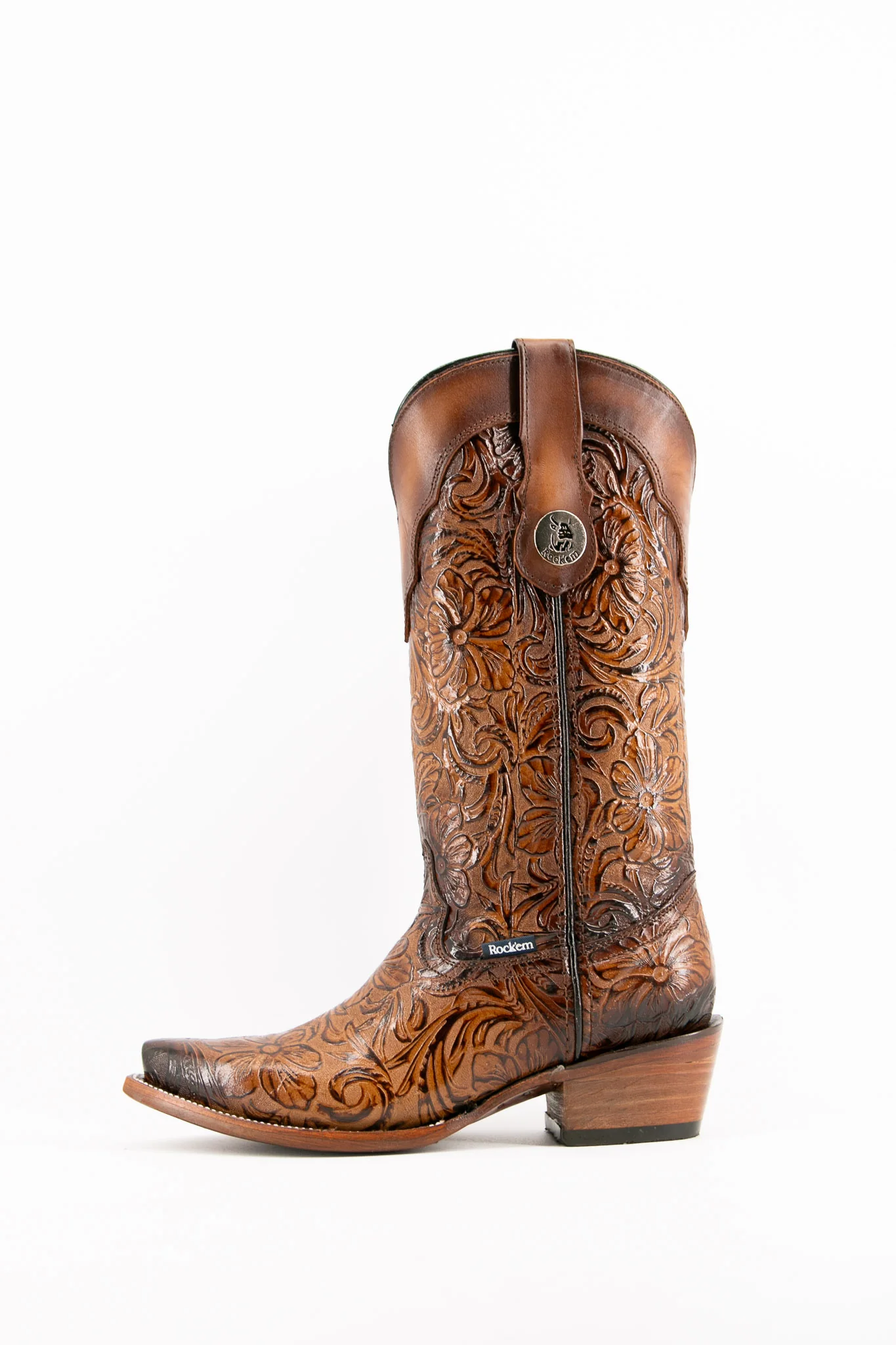 652 Mila Flor De Luz Snip Toe Cowgirl Boot - Image 7