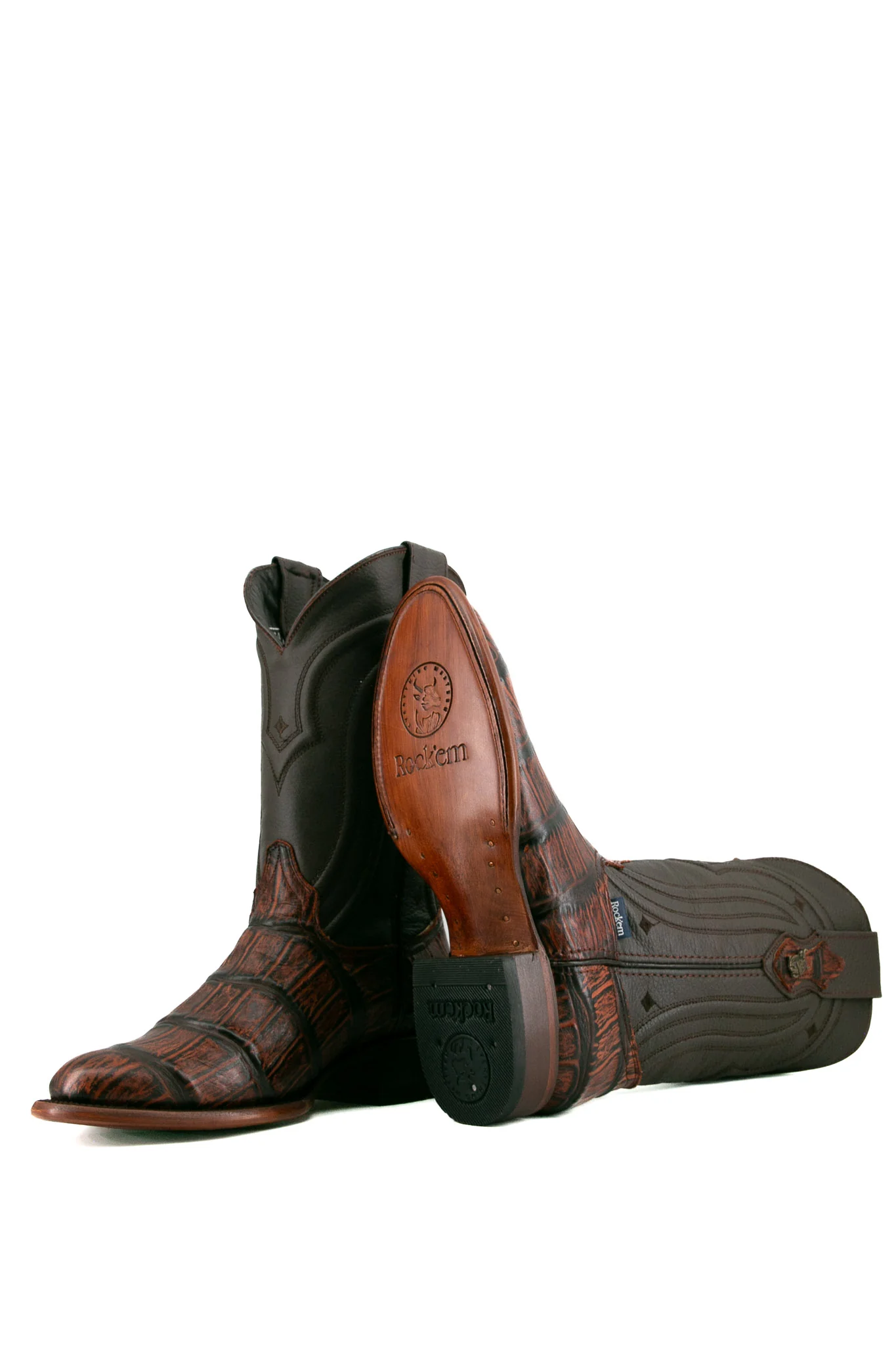 Gator Round Toe Cowboy Boot - Image 4
