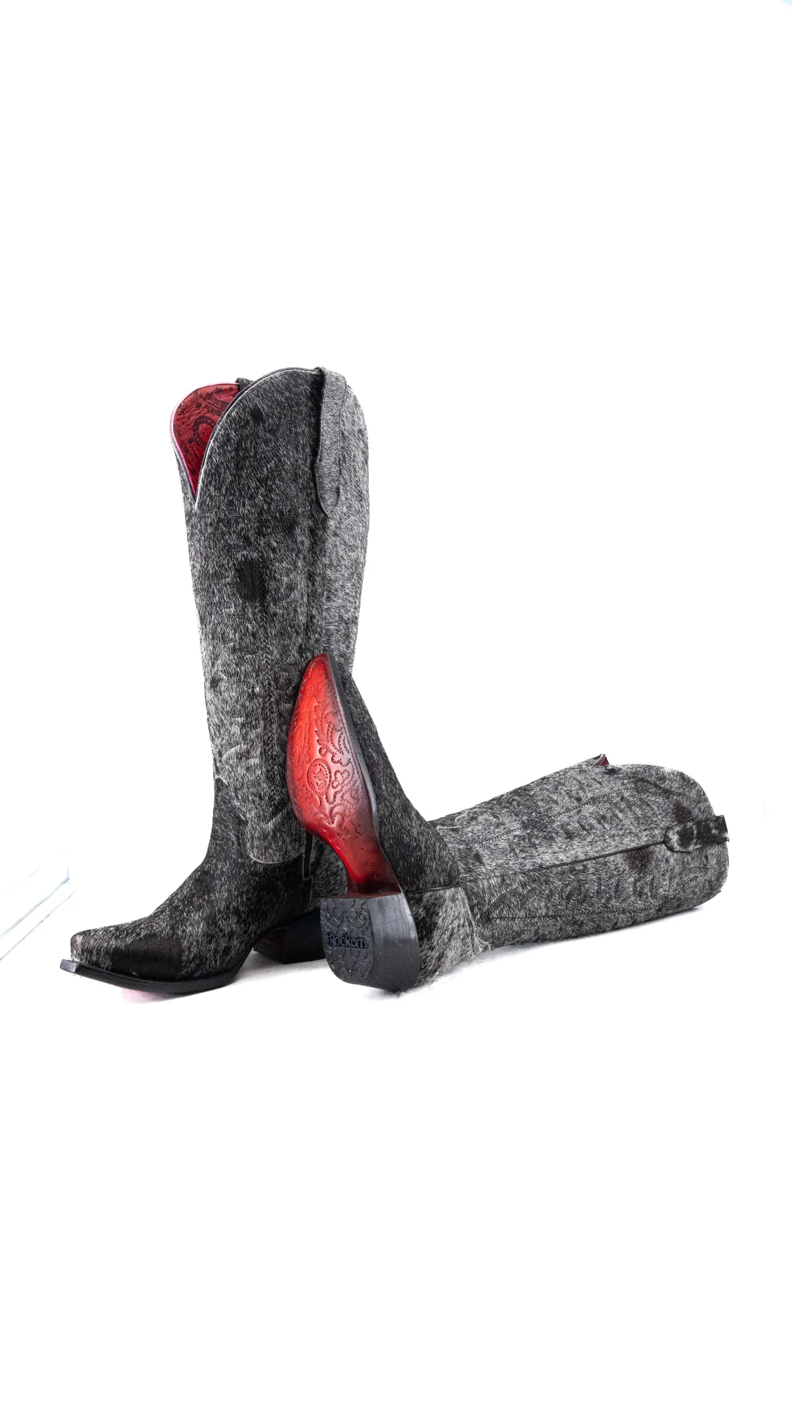 Gia Red Bottom Wide Calf Tall Cowgirl Boot Size 6 Box CW65 - Image 2