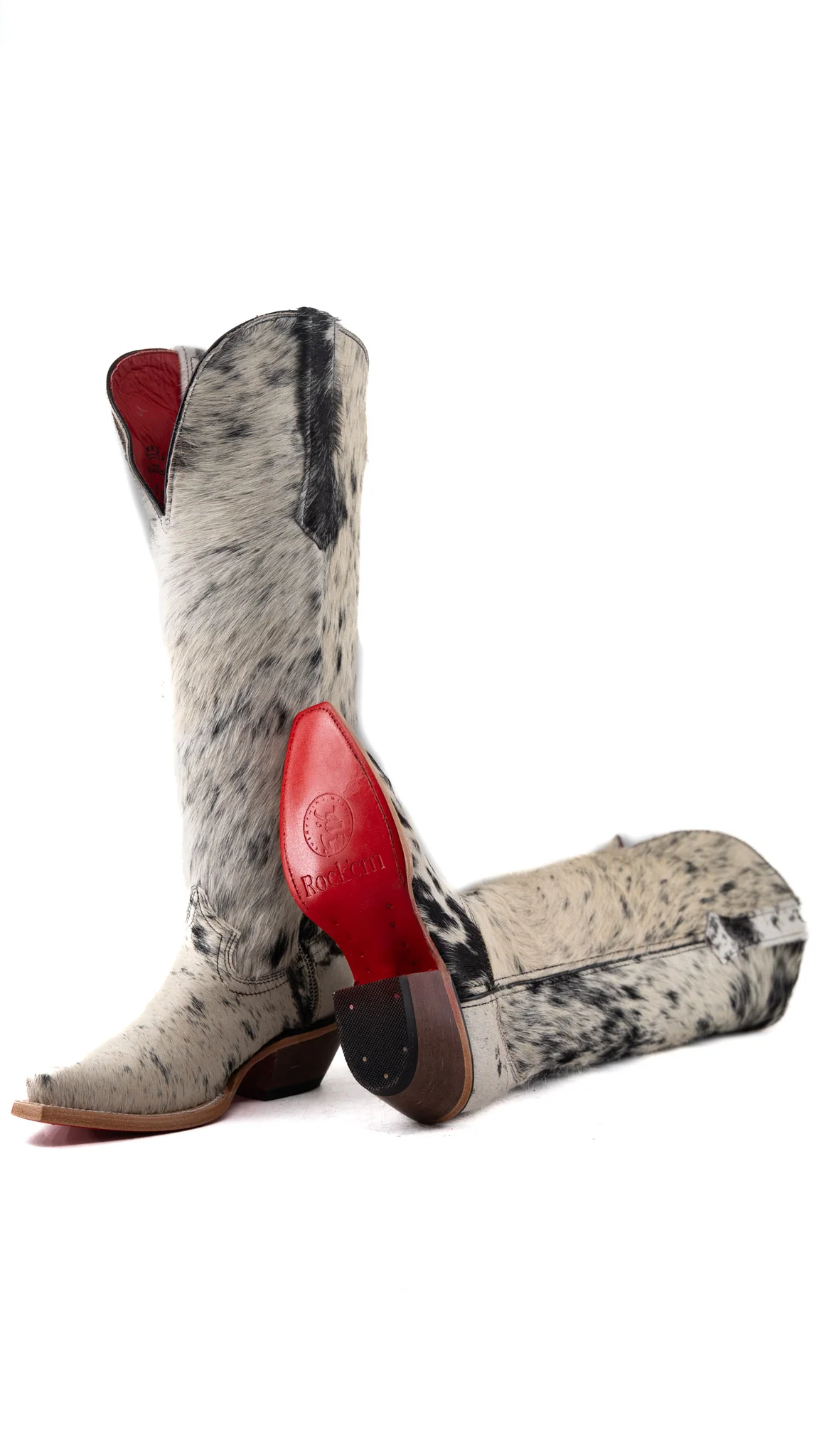 Gia Tall Cowhide Wide Calf Snip Toe Cowgirl Boot Size 5 Box RW10 - Image 2
