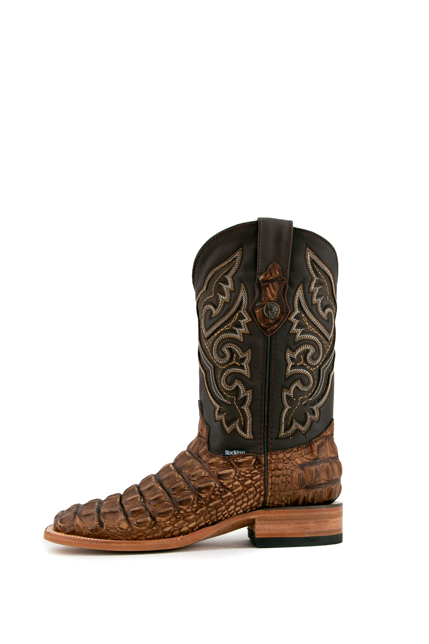 Giant Caiman Hornback Square Toe Cowboy Boot - Image 2