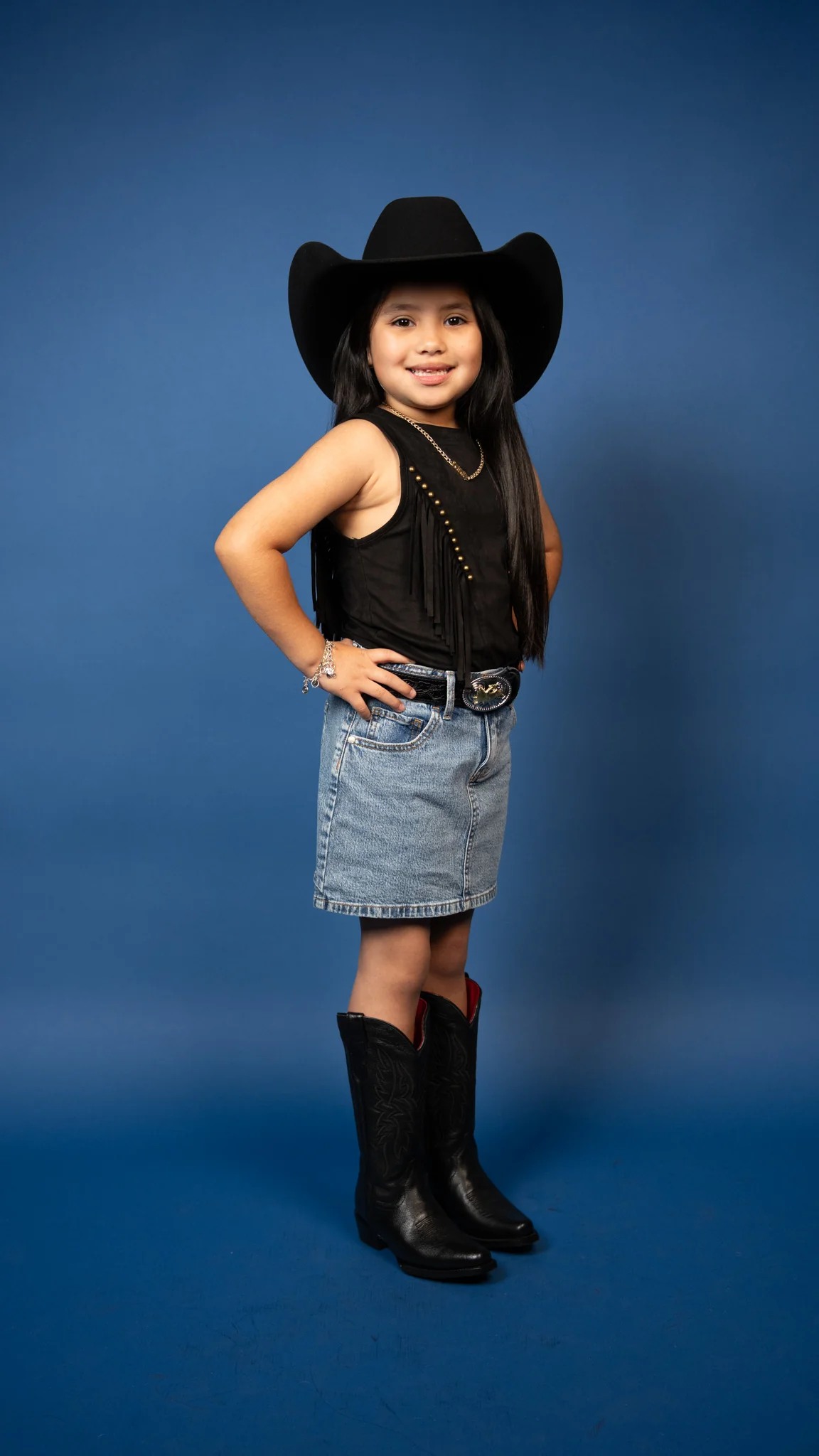 Remi Suede Front Arch Fringe Top - Image 3
