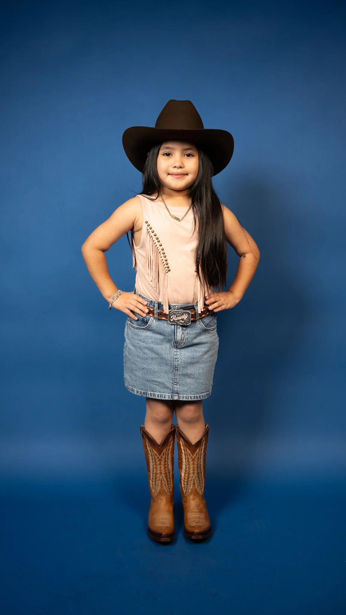 Remi Suede Front Arch Fringe Top - Image 5