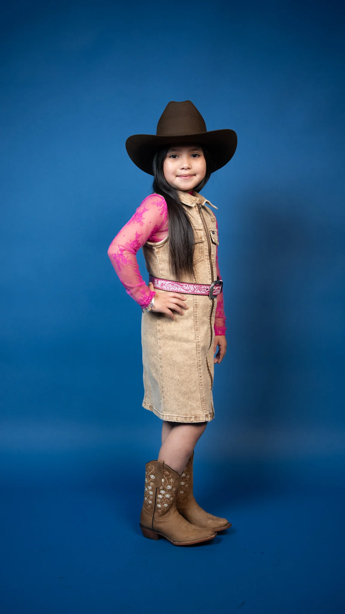 Nova Denim Western Shirt Dress - Image 2